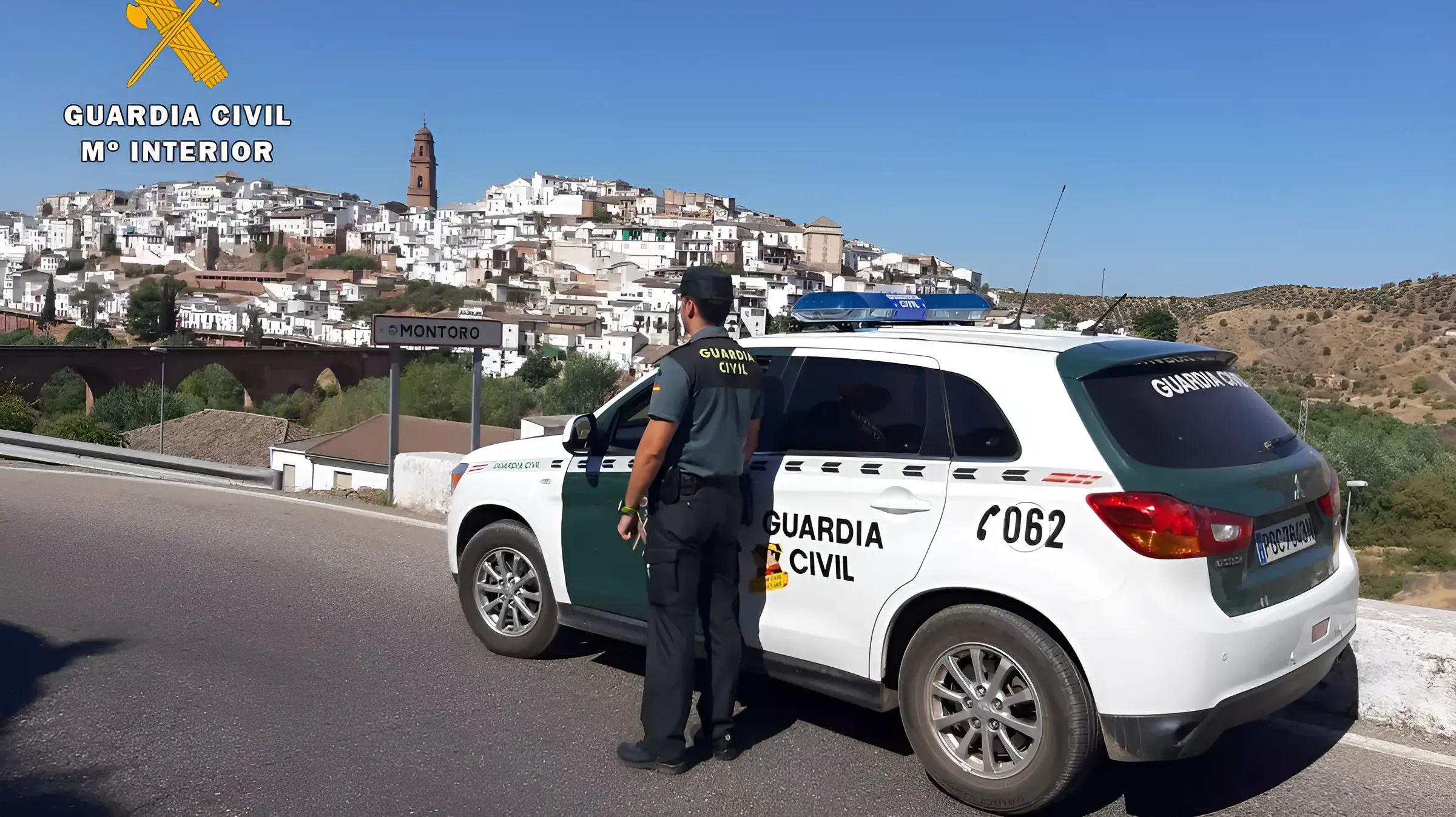Agente de la Guardia Civil en Montoro. Foto: GC