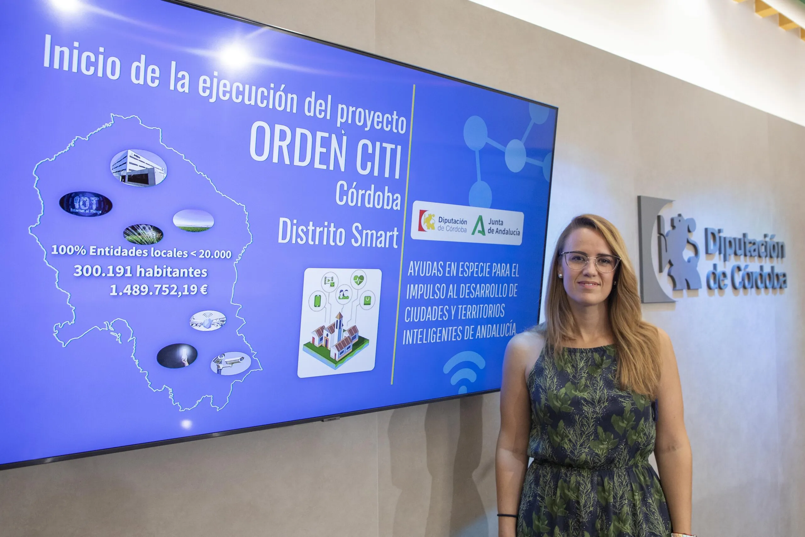La delegada de Desarrollo Tecnológico, Sara Alguacil. Foto: Diputación de Córdoba