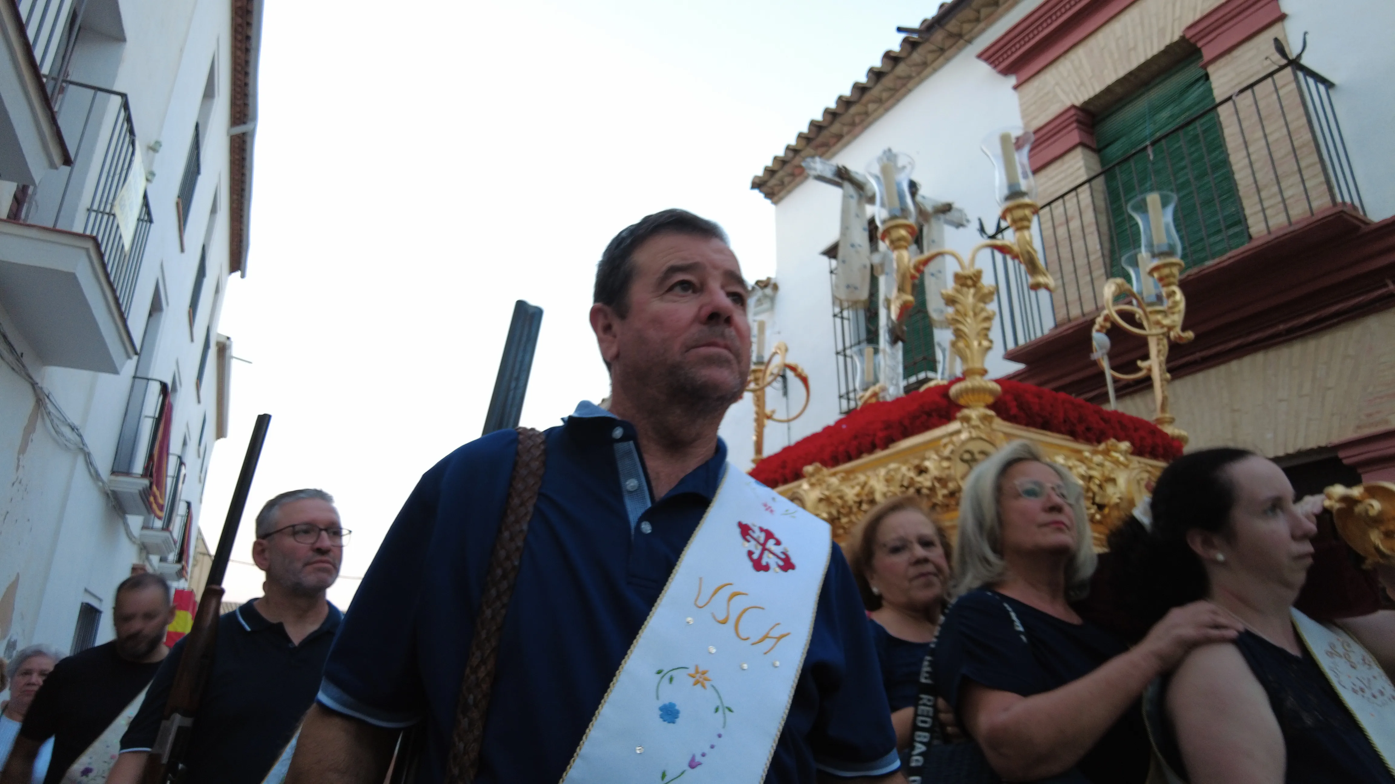 Traslado del Cristo Chico del Humilladero como punto de origen a la Feria de los Cristos de Lopera