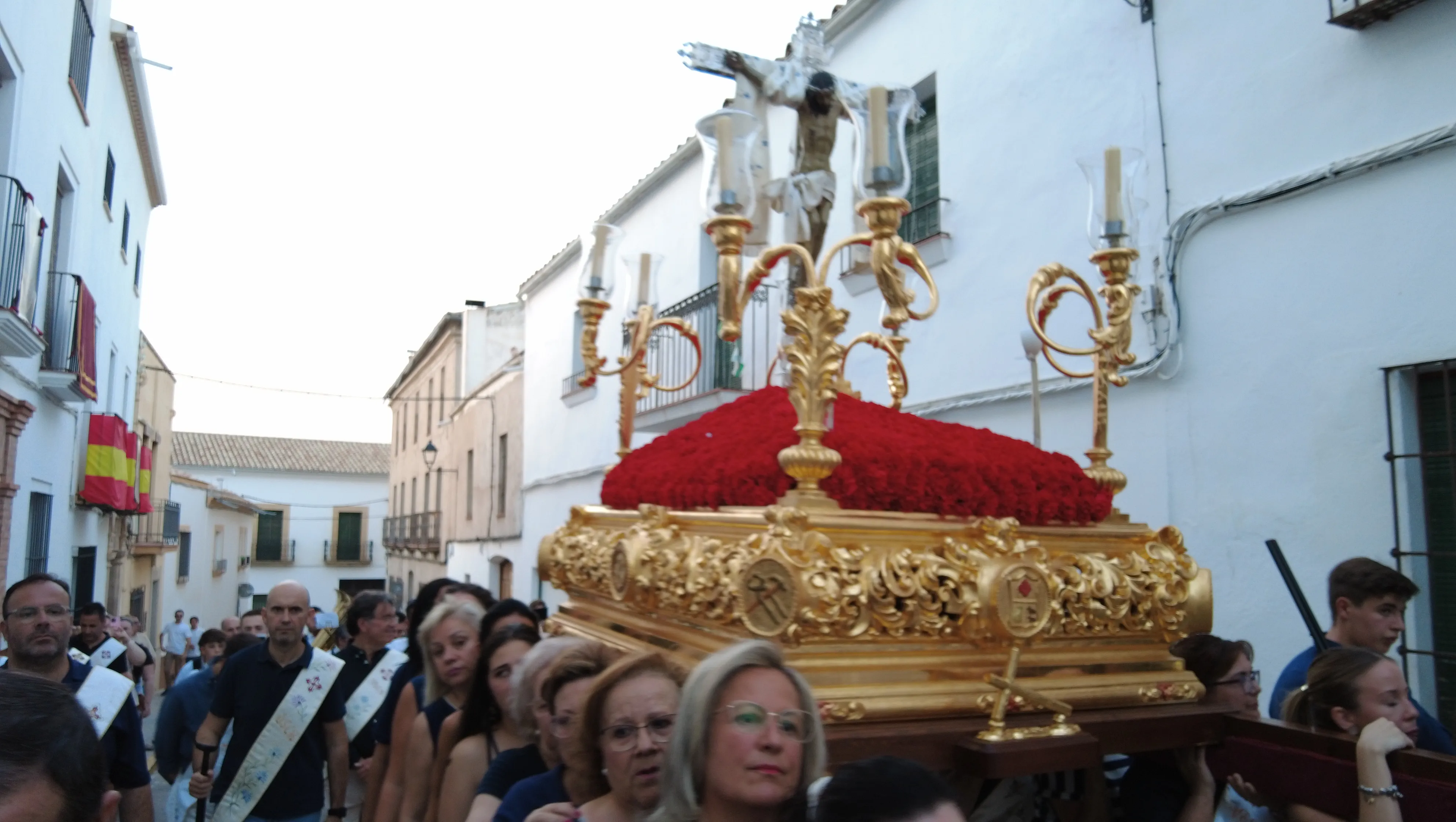 Traslado del Cristo Chico del Humilladero como punto de origen a la Feria de los Cristos de Lopera
