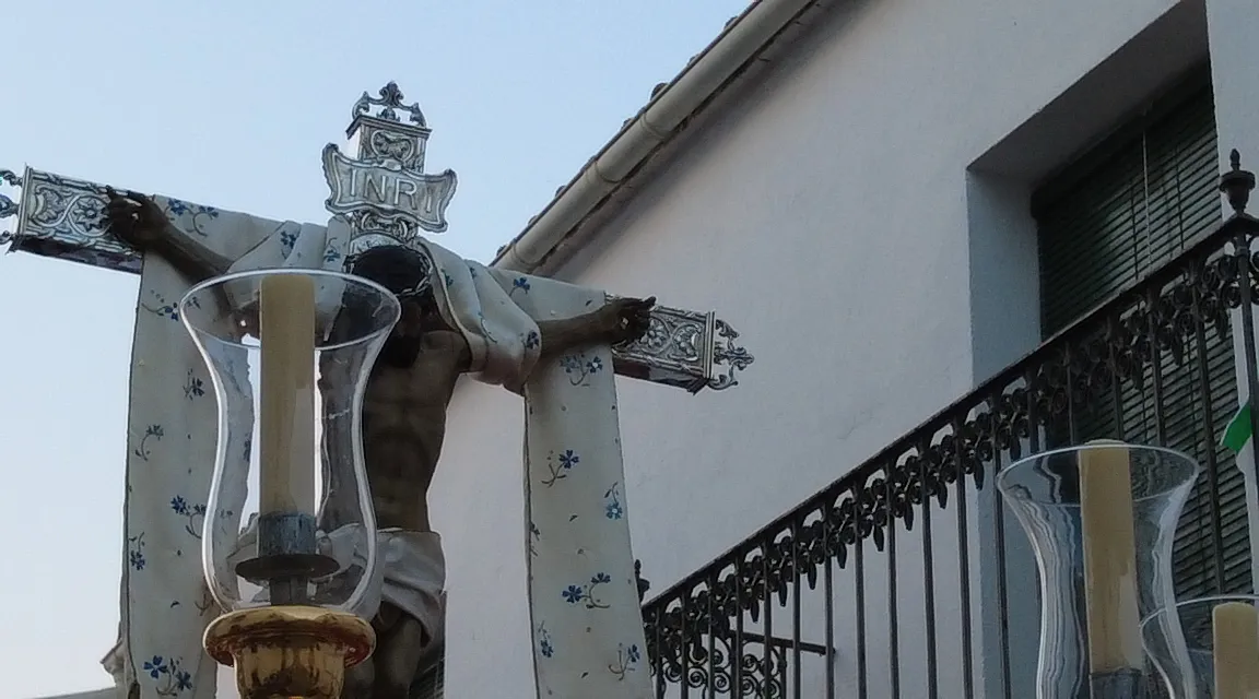 Traslado del Cristo Chico del Humilladero como punto de origen a la Feria de los Cristos de Lopera