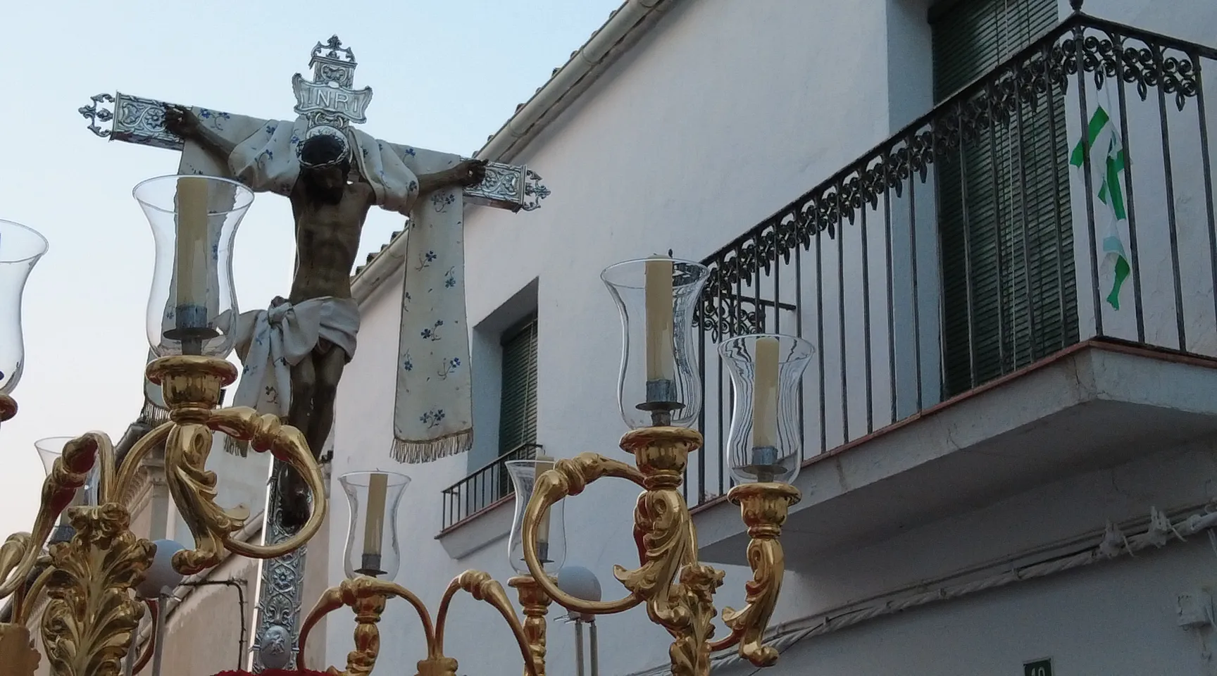 Traslado del Cristo Chico del Humilladero como punto de origen a la Feria de los Cristos de Lopera