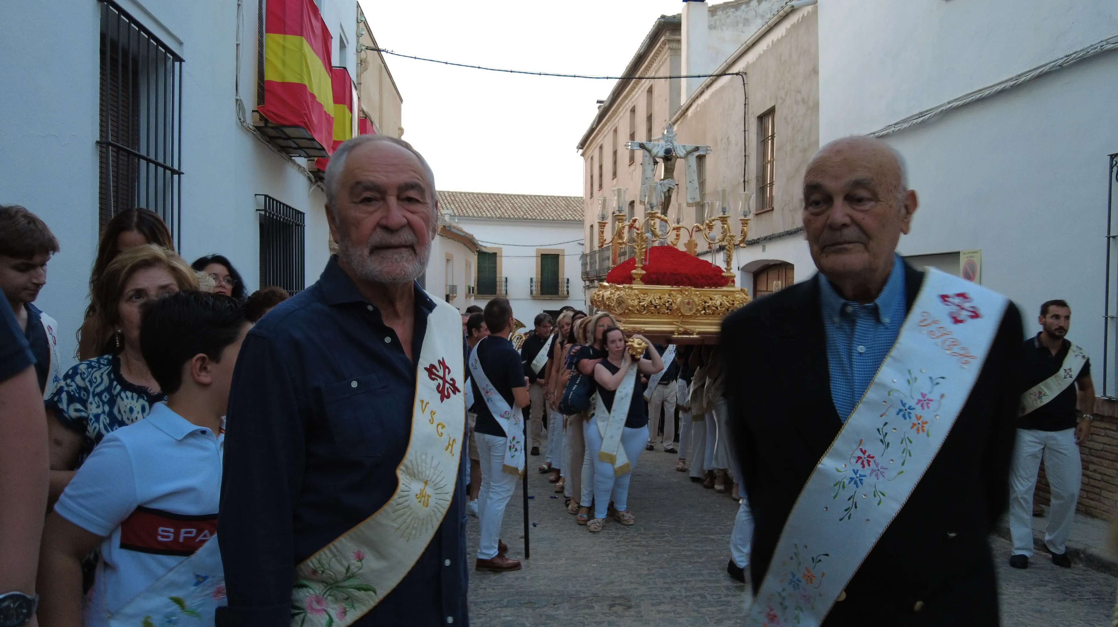 Traslado del Cristo Chico del Humilladero como punto de origen a la Feria de los Cristos de Lopera