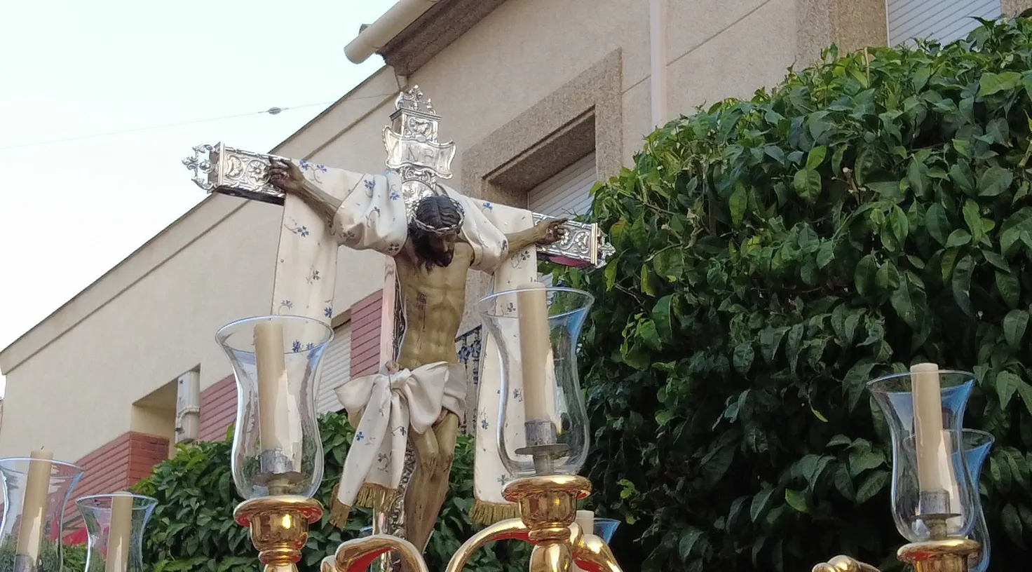 Traslado del Cristo Chico del Humilladero como punto de origen a la Feria de los Cristos de Lopera