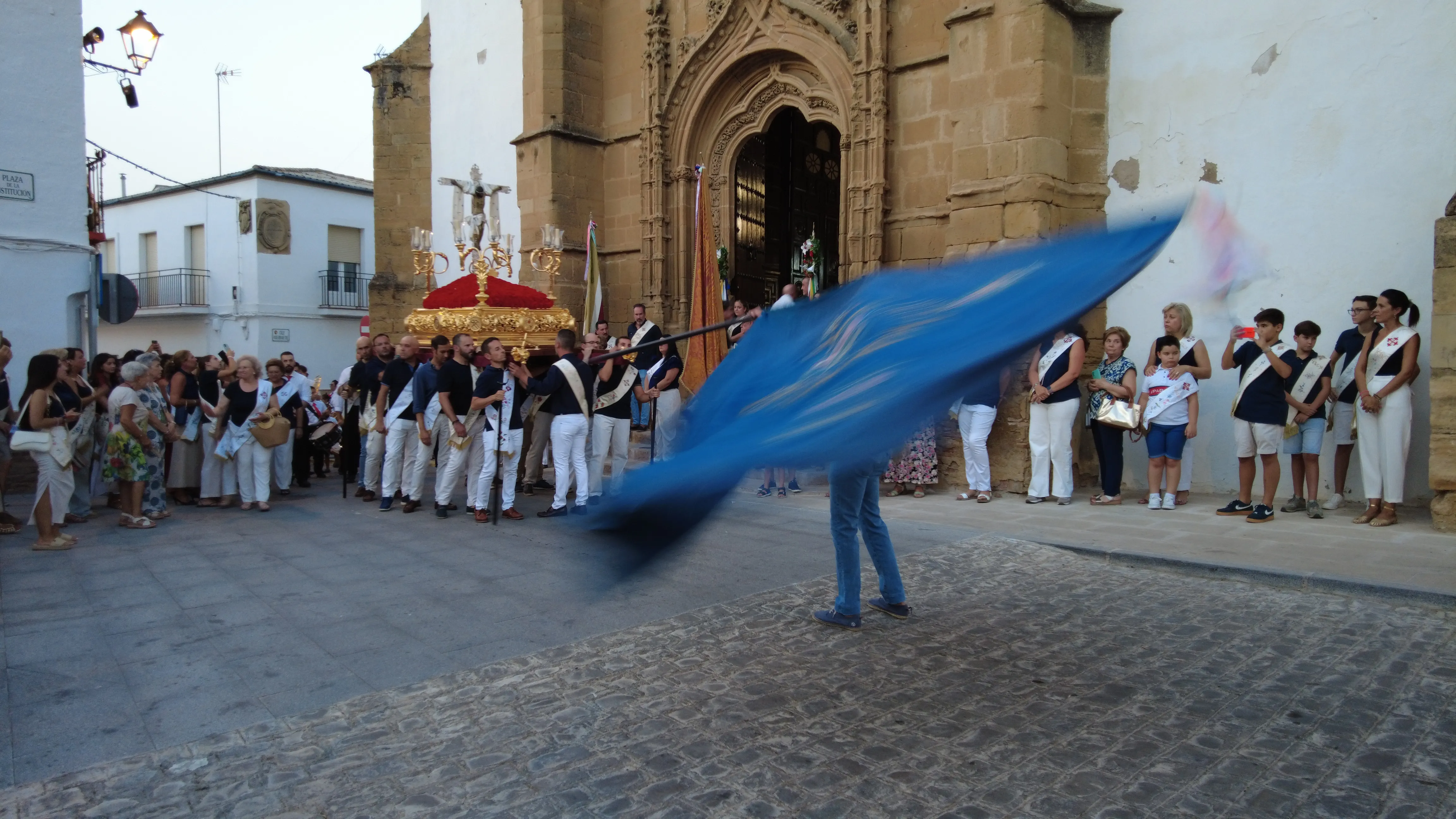 Traslado del Cristo Chico del Humilladero como punto de origen a la Feria de los Cristos de Lopera
