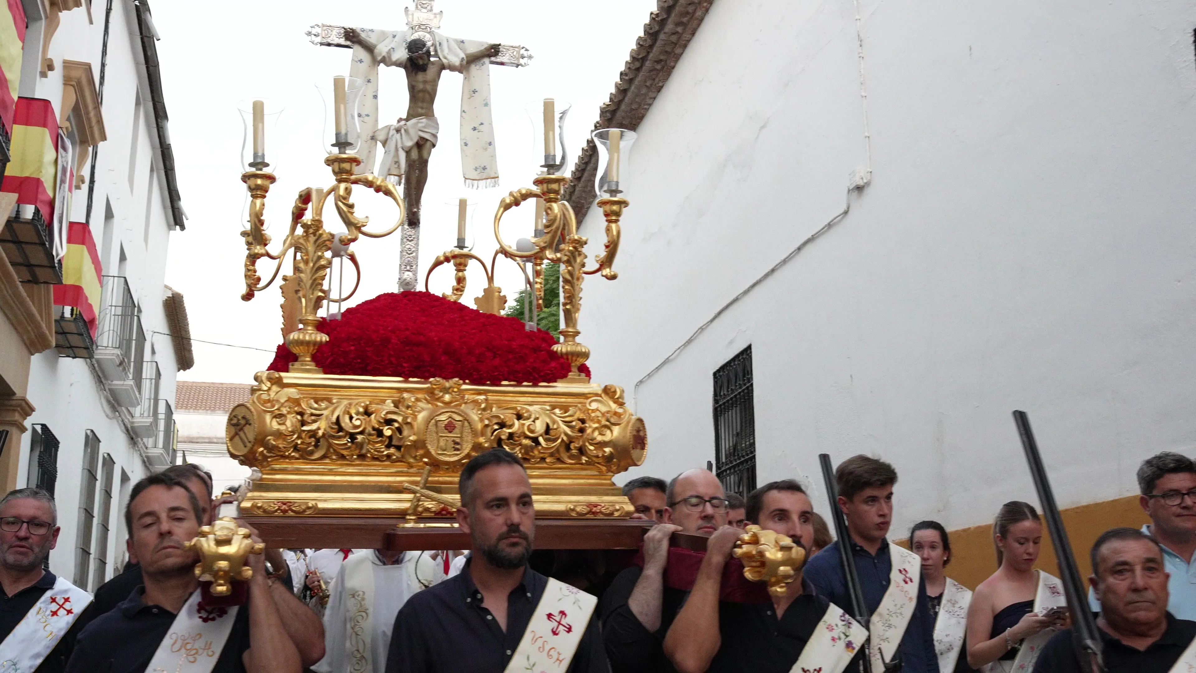 Traslado del Cristo Chico del Humilladero como punto de origen a la Feria de los Cristos de Lopera