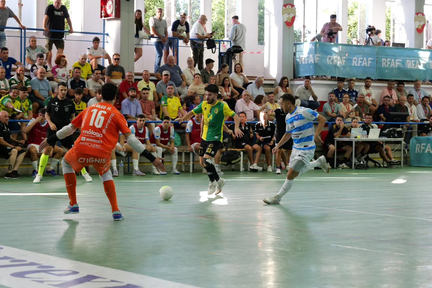 El Jaén Paraíso Interior FS pasa a la final tras vencer al Málaga en los penaltis. Foto: Andrés Tena