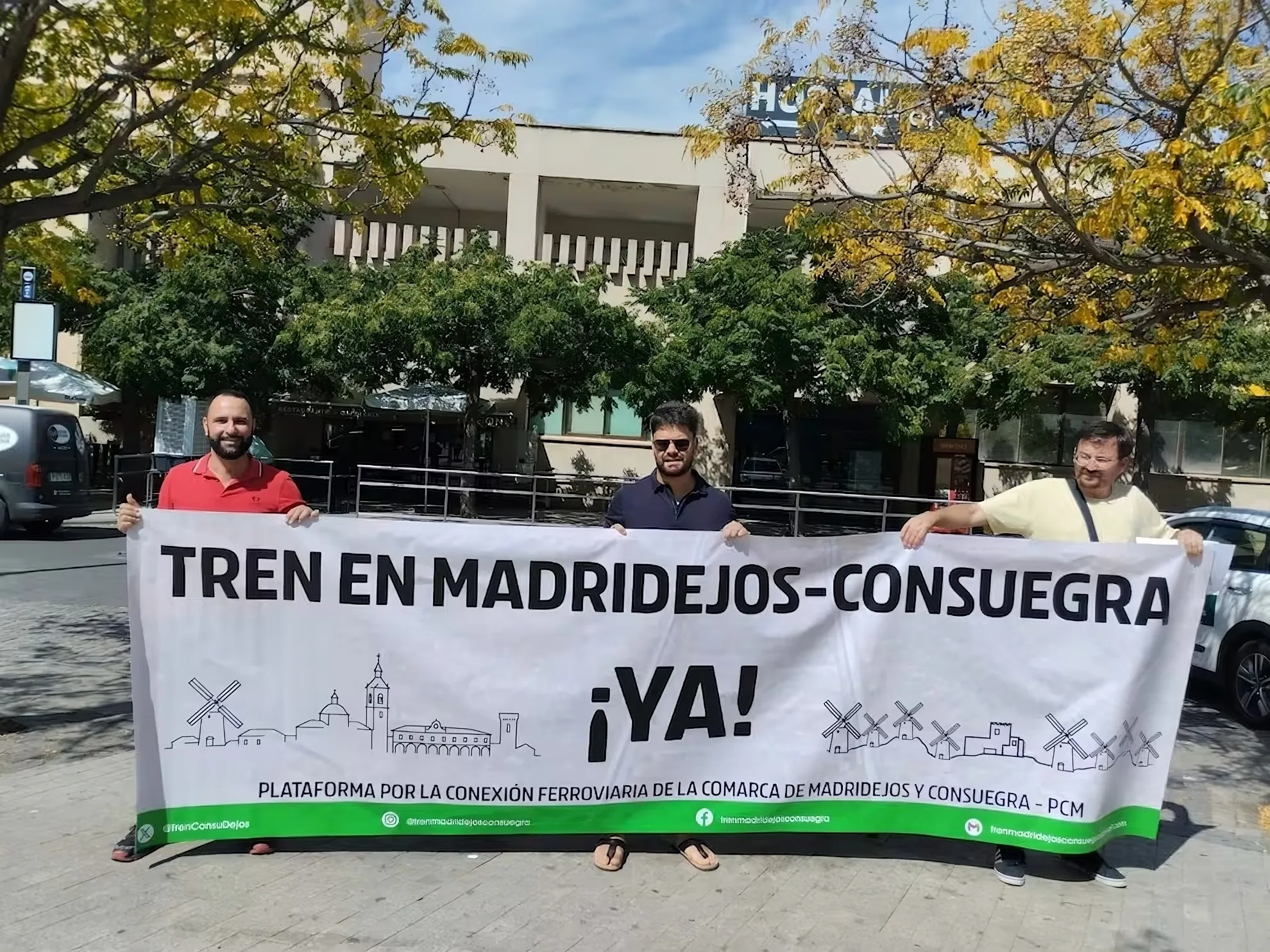 Miembros de la plataforma que promueven la alternativa al baipás de Montoro