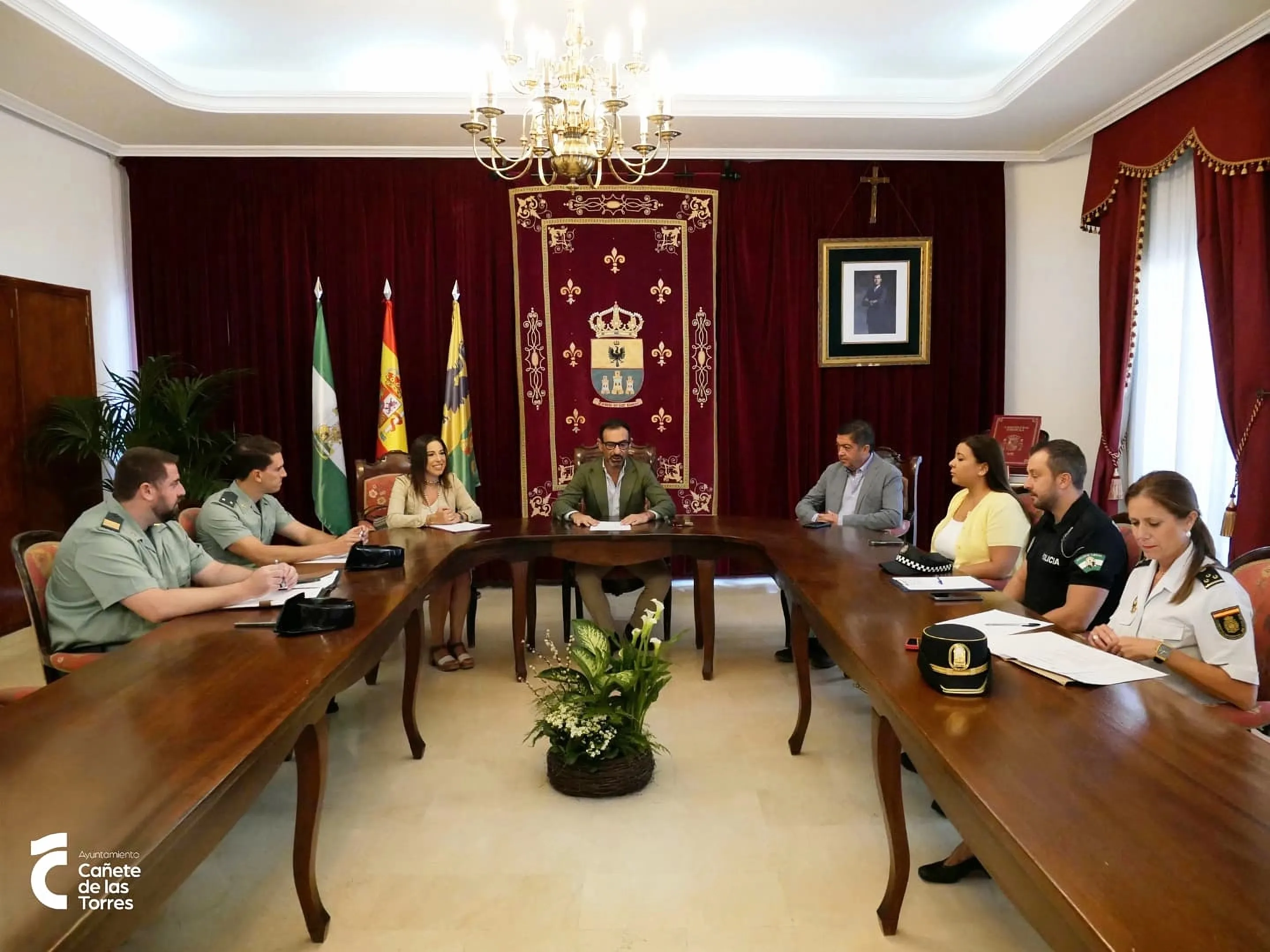 Cañete de las Torres celebra su junta de seguridad local de cara a la feria de San Miguel. Foto: Ayuntamiento de Cañete de las Torres