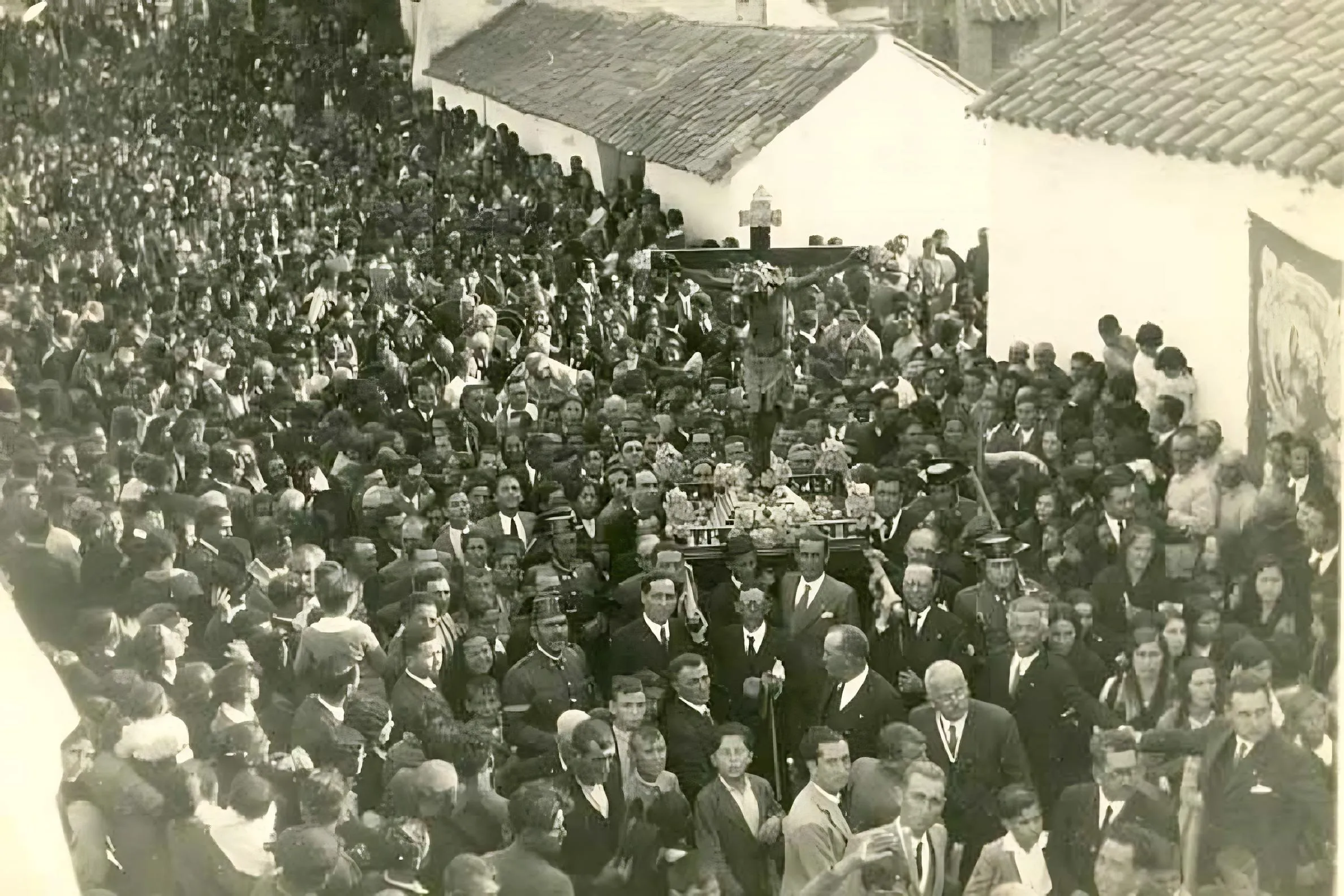 Procesión del Cristo de los desamparados de Pedro Abad en 1934