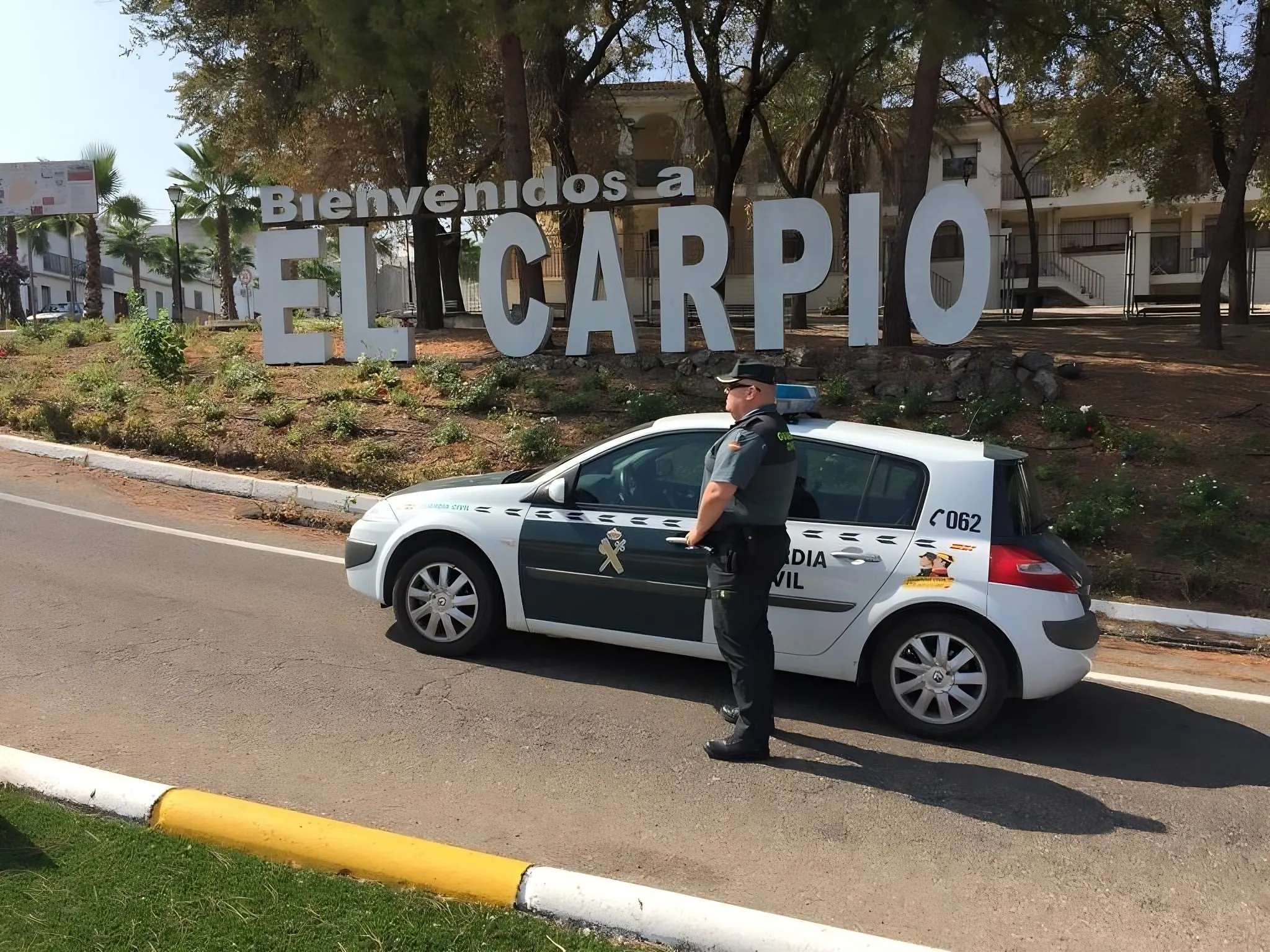 Agente de la Guardia Civil en El Carpio. Foto: GC