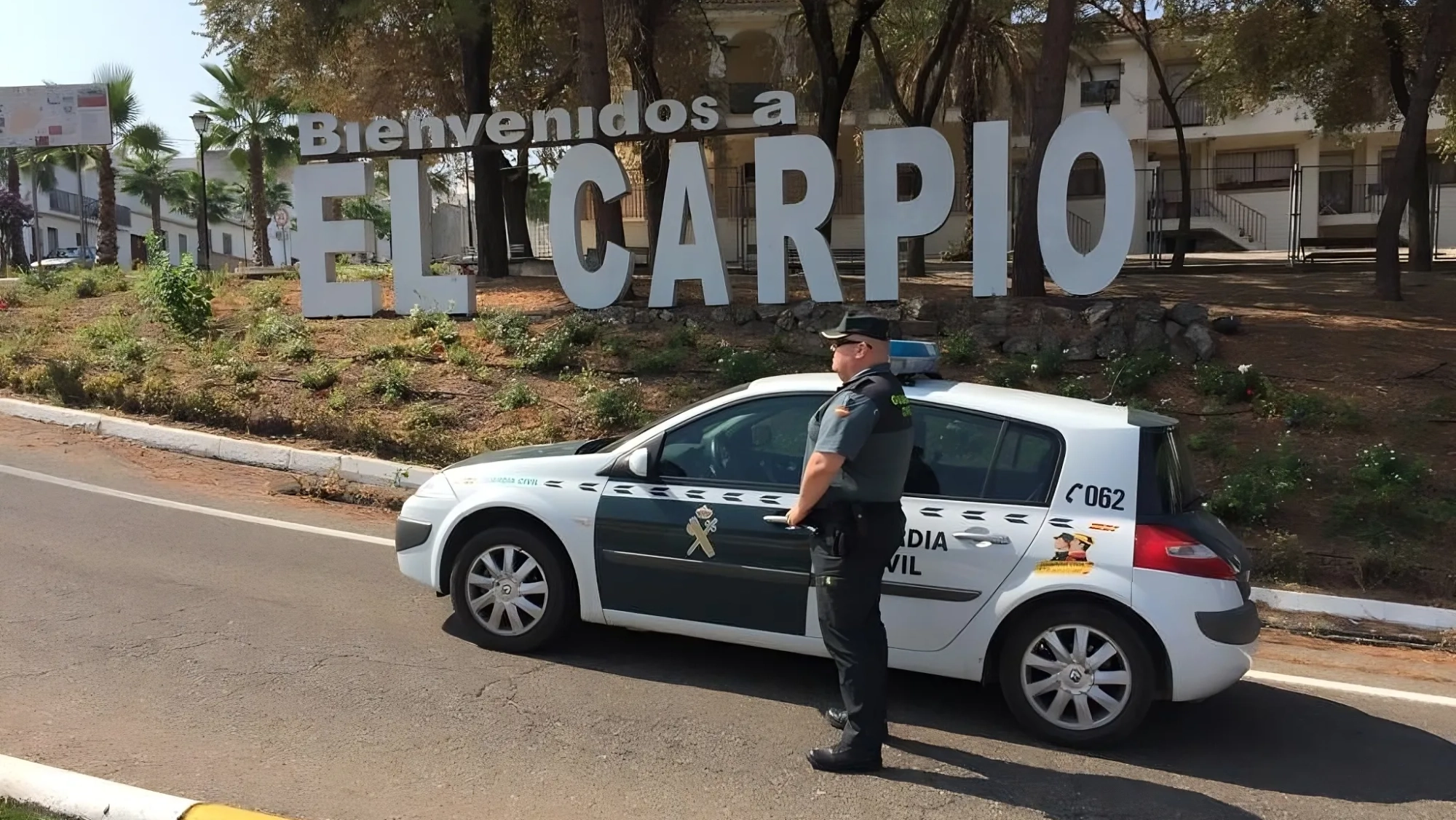 Agente de la Guardia Civil en El Carpio. Foto: GC