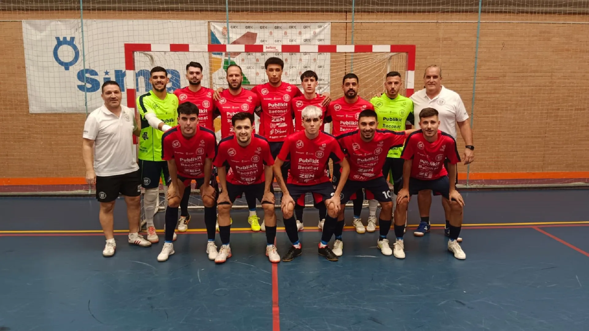 Formación del CD Beconet Bujalance en Granada