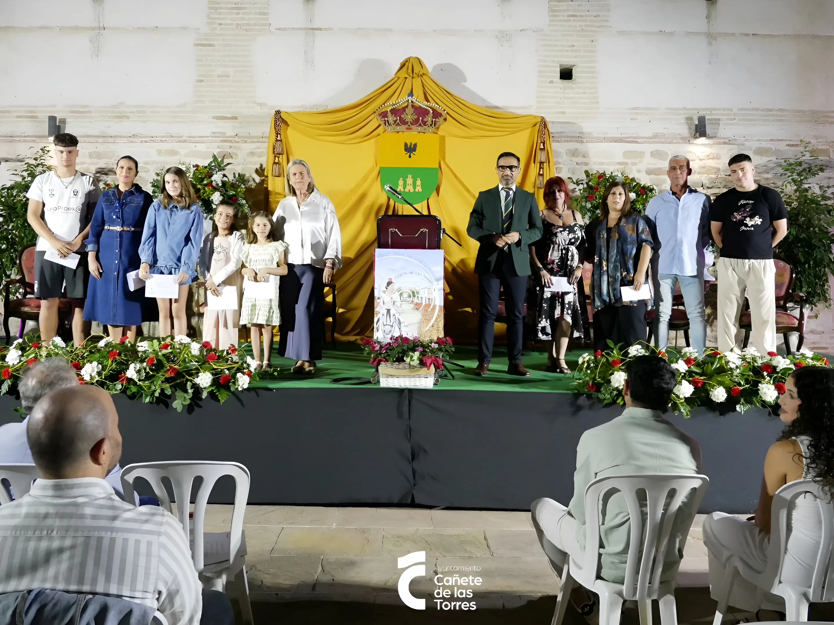 Galardonados delXXXVII Certamen Literario y Artístico de Cañete de las Torres. Foto: Ayuntamiento de Cañete de las Torres