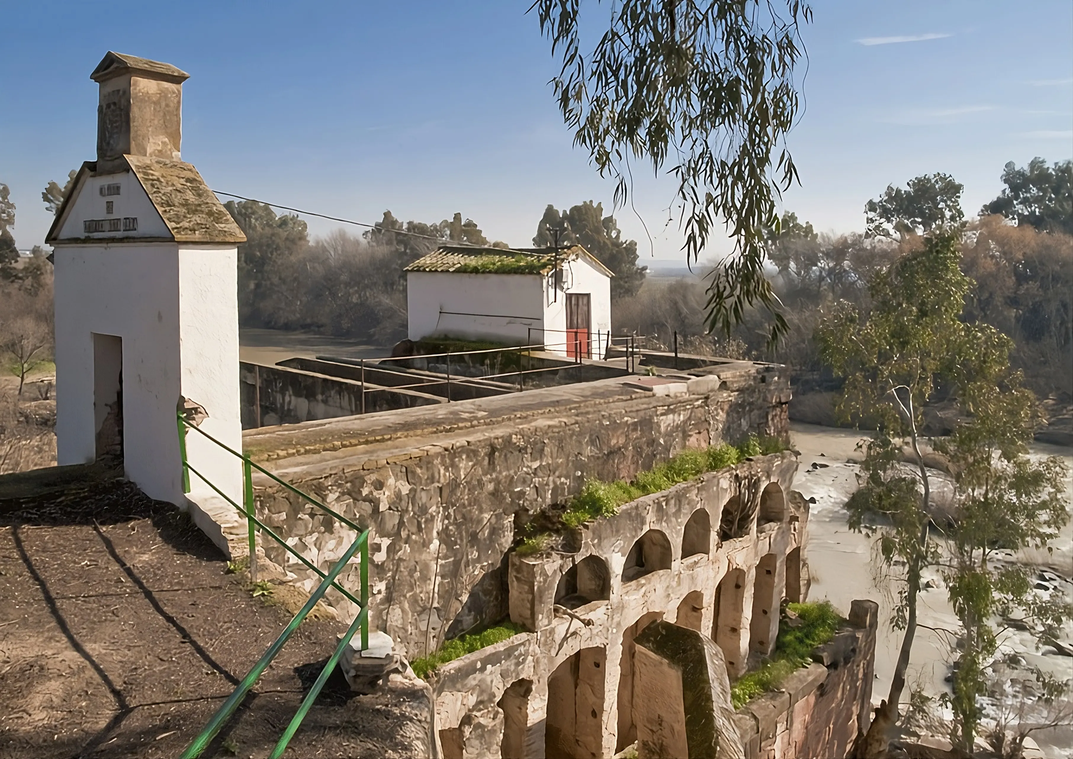 Presa El Salto en el término municipal de El Carpio