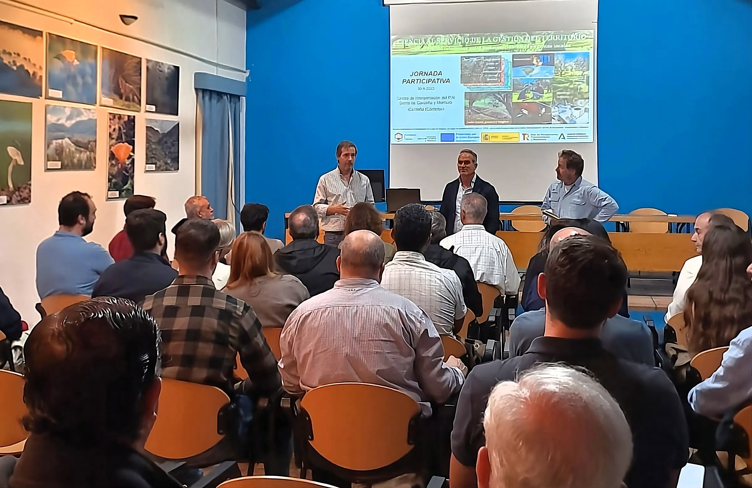 Inauguración de las jornadas en el parque de Cardeña-Montoro