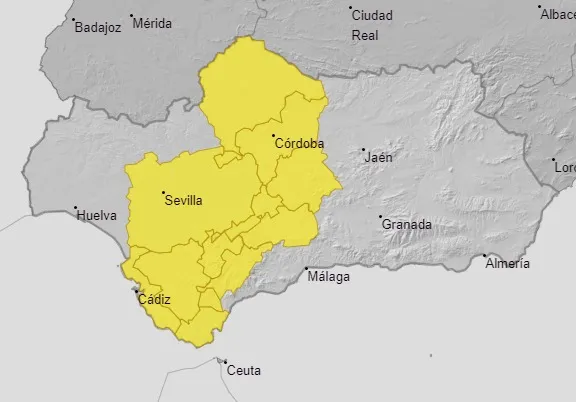 La AEMET activó la alerta amarilla por tormentas