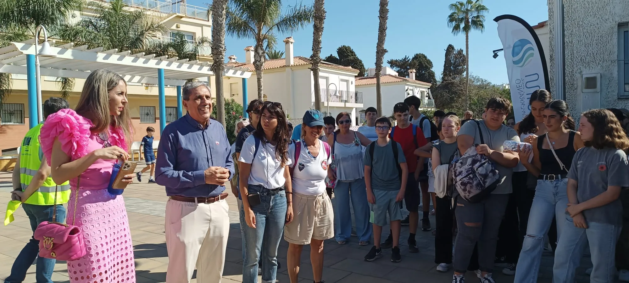 Alumnos y alumnas de Córdoba, en una acción europea de lucha contra los plásticos marinos. Foto: Diputación de Córdoba