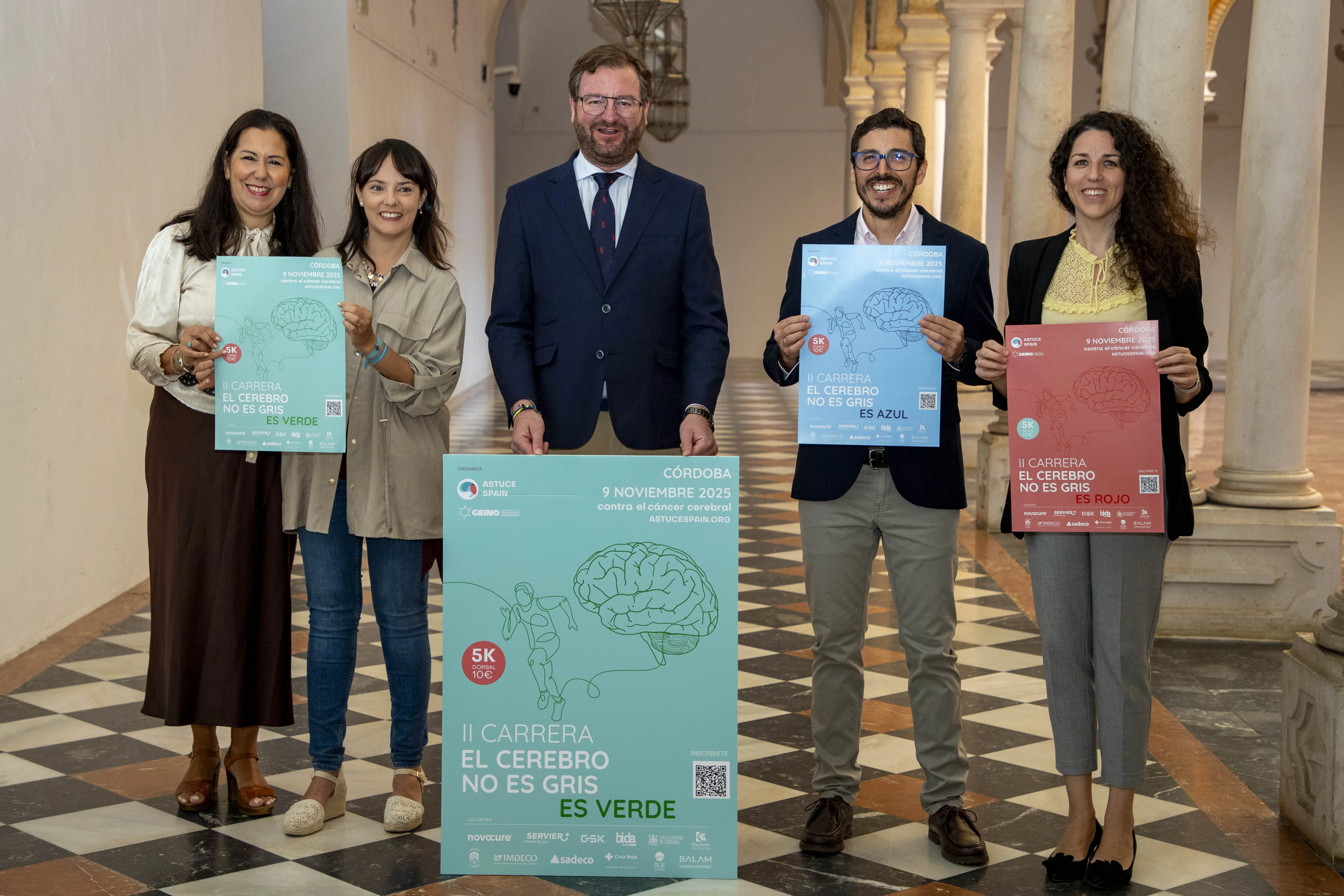 La Diputación de Córdoba presentó la II Carrera 'El Cerebro no es gris'. Foto: Diputación de Córdoba.