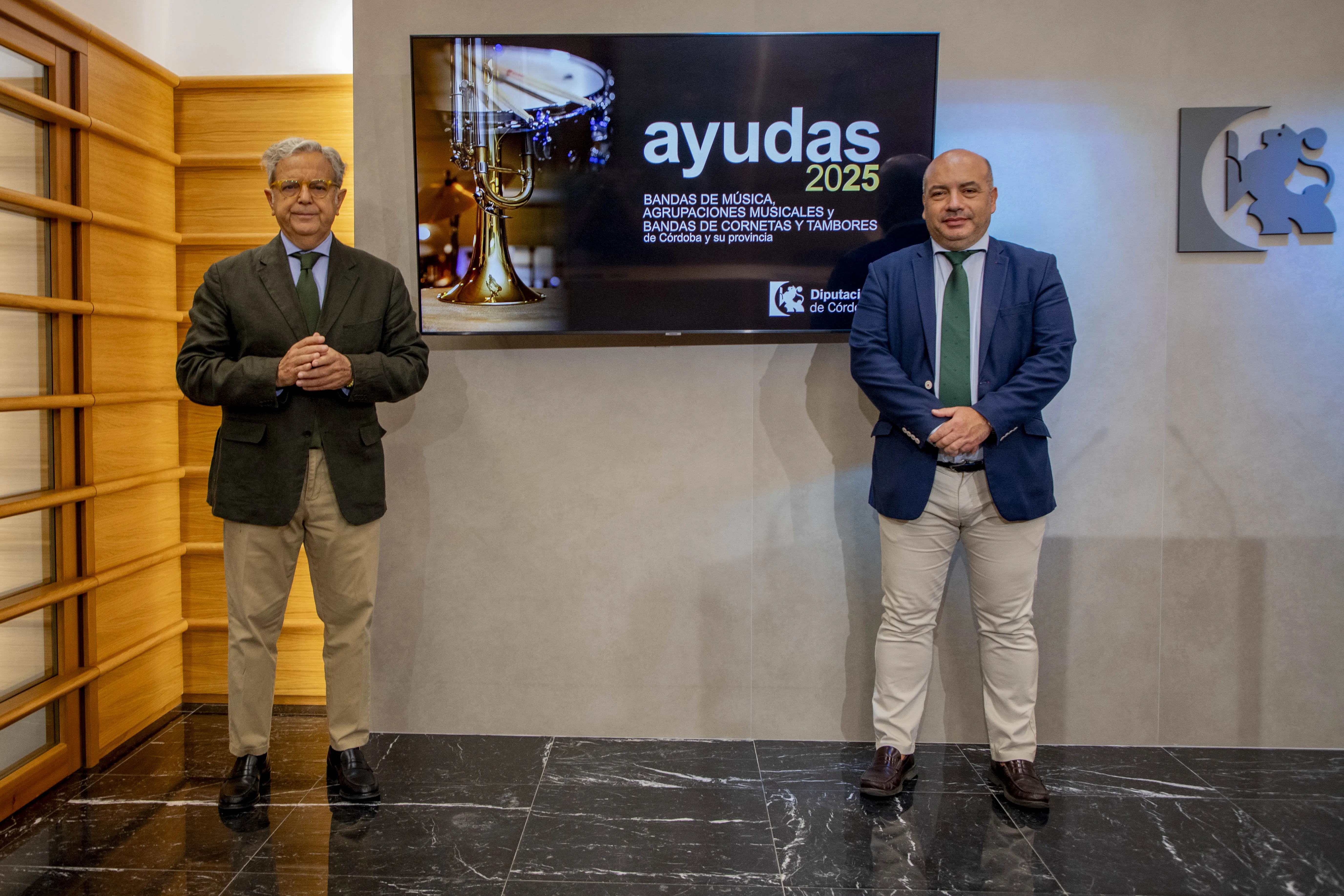 La Diputación de Córdoba ha dado ayudas a las bandas de la provincia por valor total de 500.000 euros. Foto: Diputación de Córdoba.