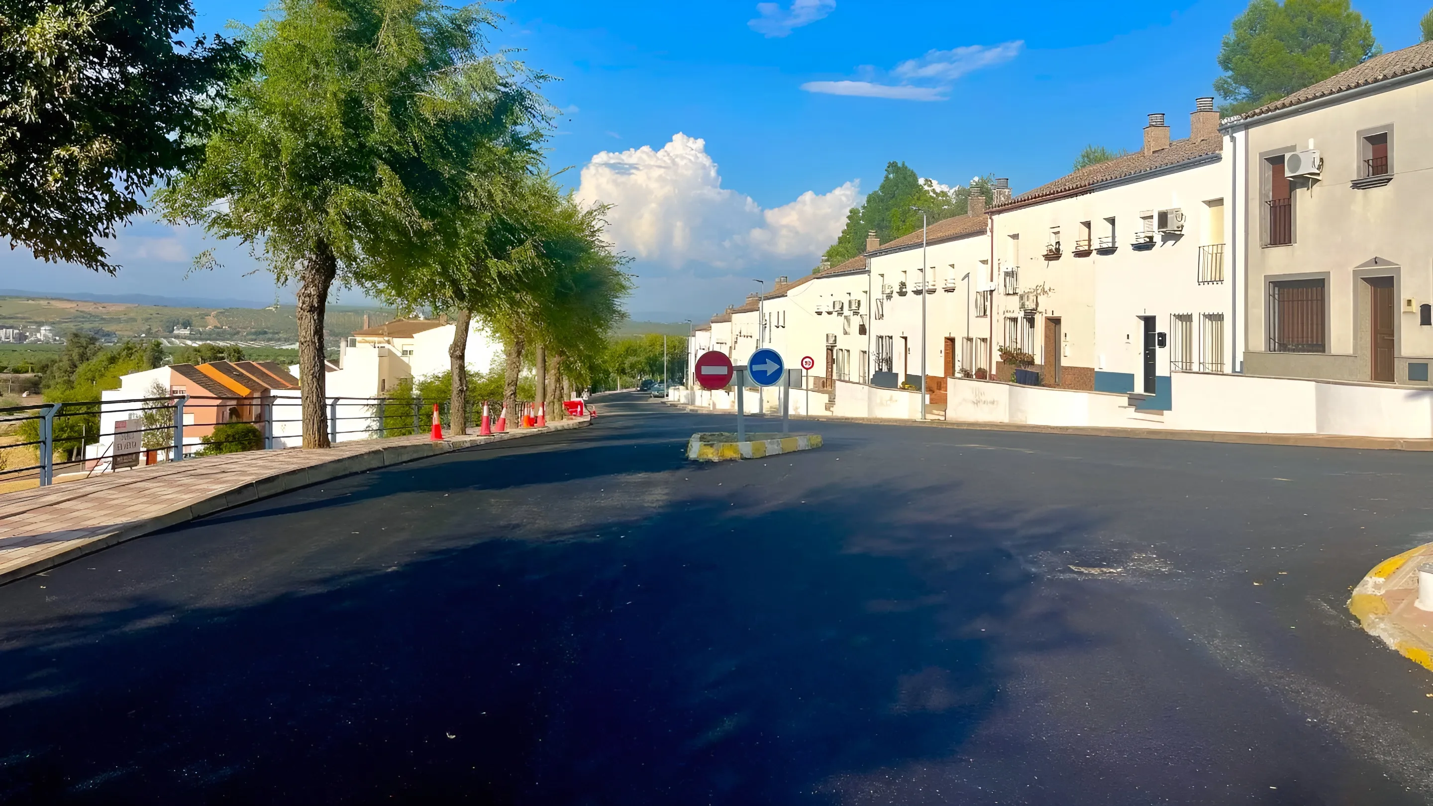 Las obras del firme de Las Tenerías avanzan a buen ritmo. Foto: Ayuntamiento de El Carpio