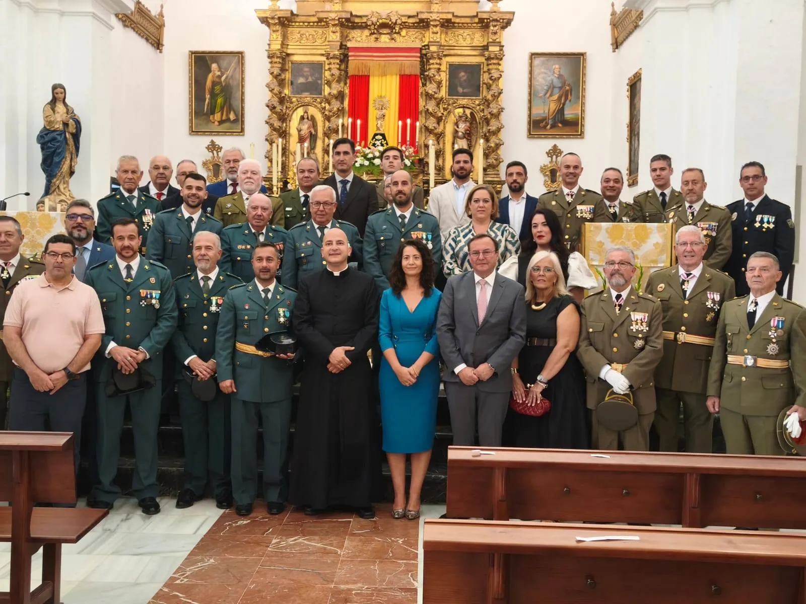 Acto conmemorativo de la Patrona de la Guardia Civil en Villafranca de Córdoba.