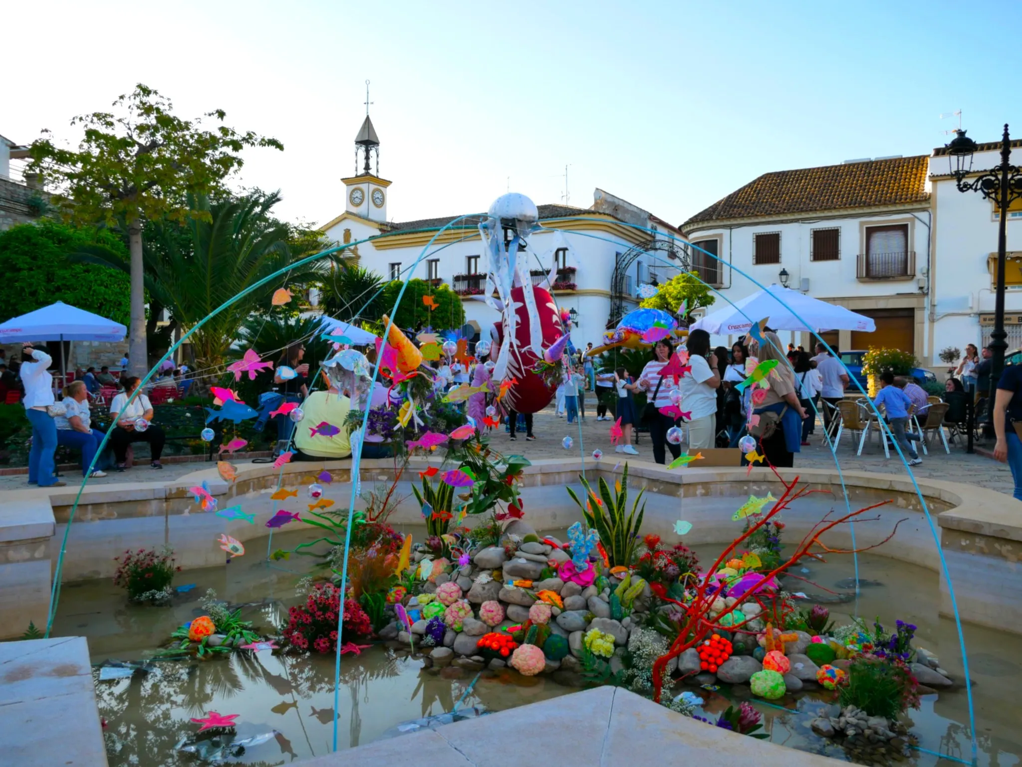 Festival 'Calles en Flor' de Cañete de las Torres, una de las actividades que han recibido subvención de la Fundación Rafael Botí. Foto: Villa Botánica de Cañete de las Torres.