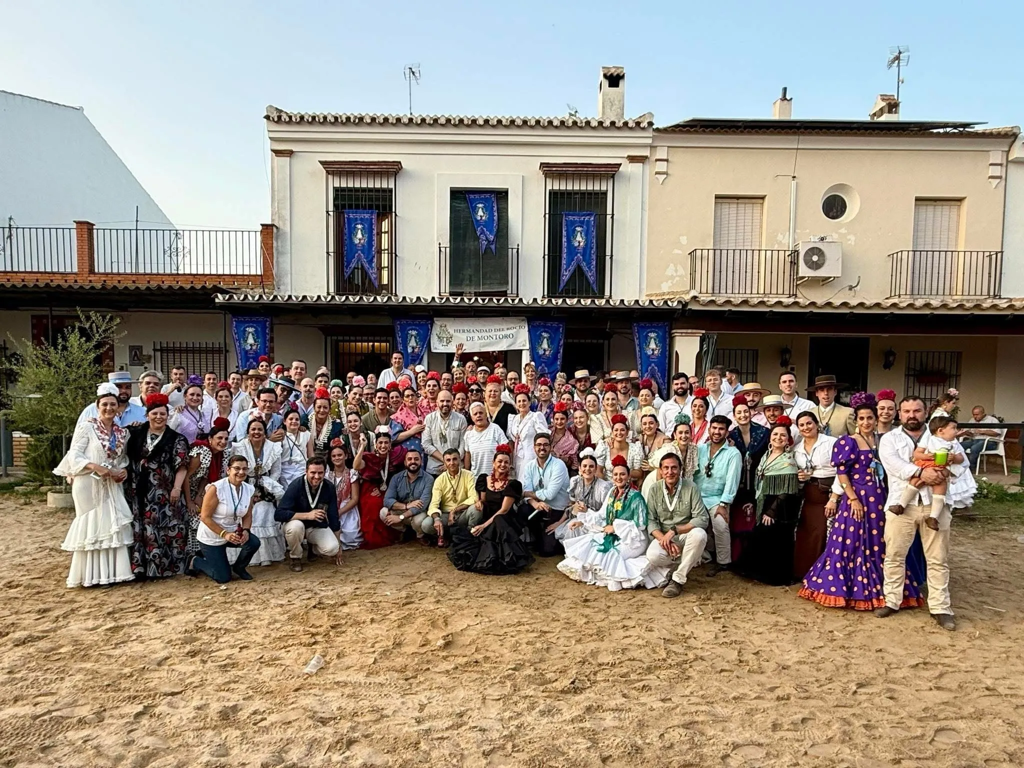 Hermandad del Rocío de Montoro en la Romería de El Rocío. Foto: Hdad. El Rocío de Montoro