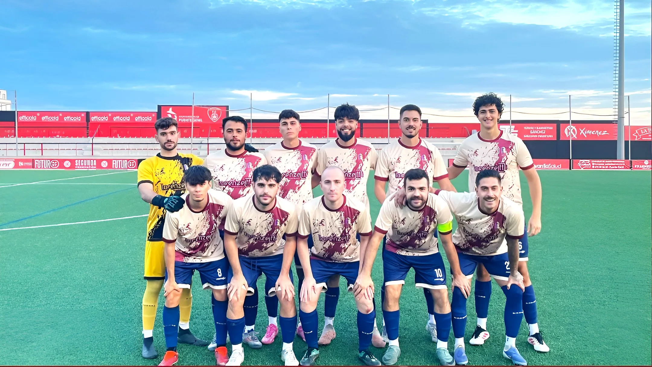 Formación del Perabeño en el partido de la pasada jornada. Foto: At. Perabeño Formación del Perabeño en el partido de la pasada jornada. Foto: At. Perabeño