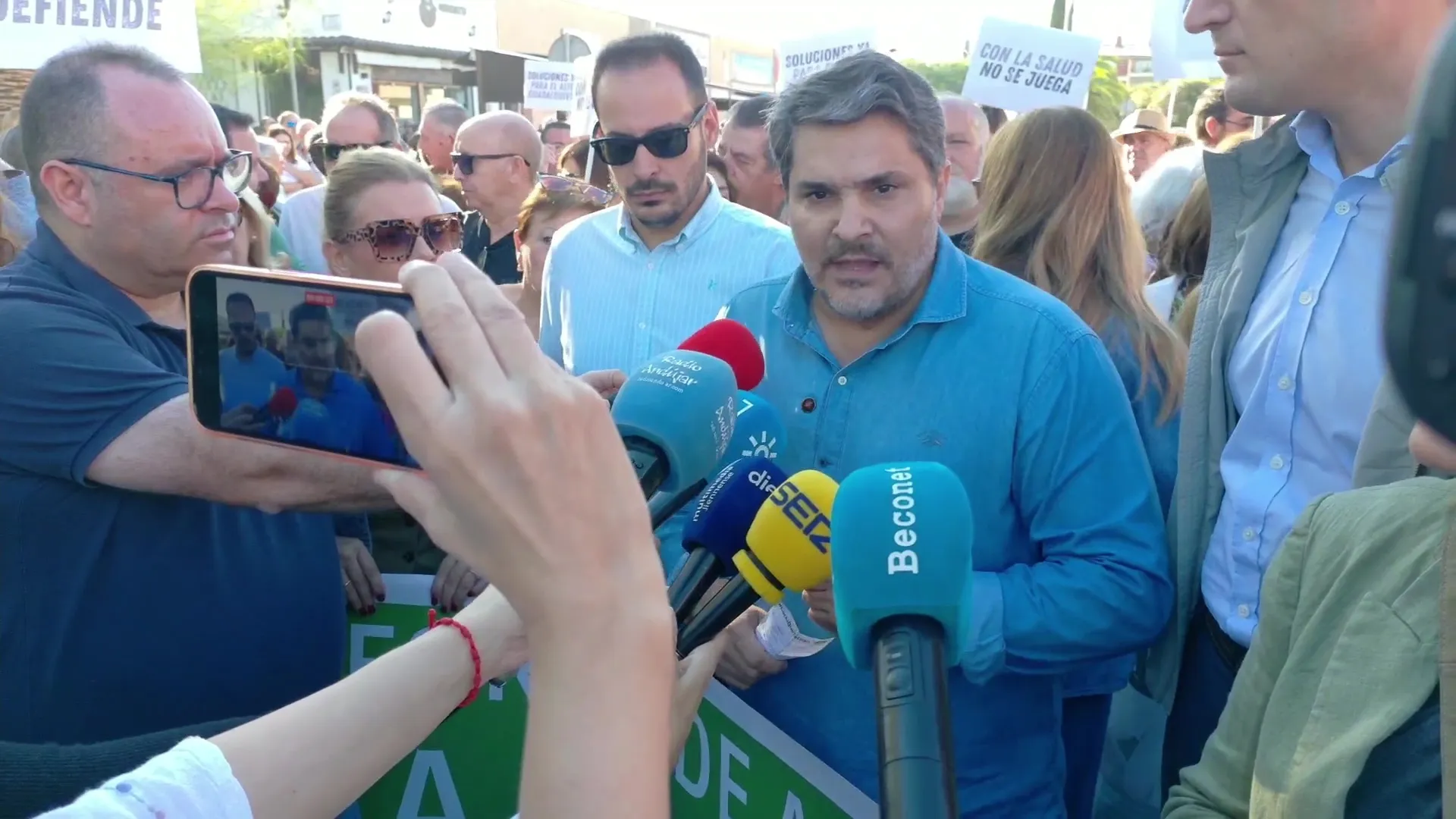 Manifestación en Andújar en defensa del Hospital Alto Guadalquivir y la sanidad pública andaluza.