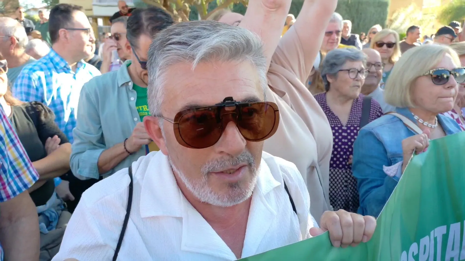 Manifestación en Andújar en defensa del Hospital Alto Guadalquivir y la sanidad pública andaluza.