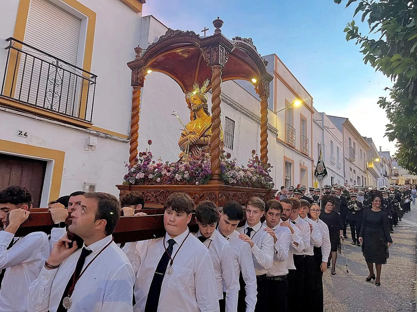 El Ecce Homo, patrón de El Carpio, en el desfile procesional extraordinario. Foto: Ayuntamiento de El Carpio.
