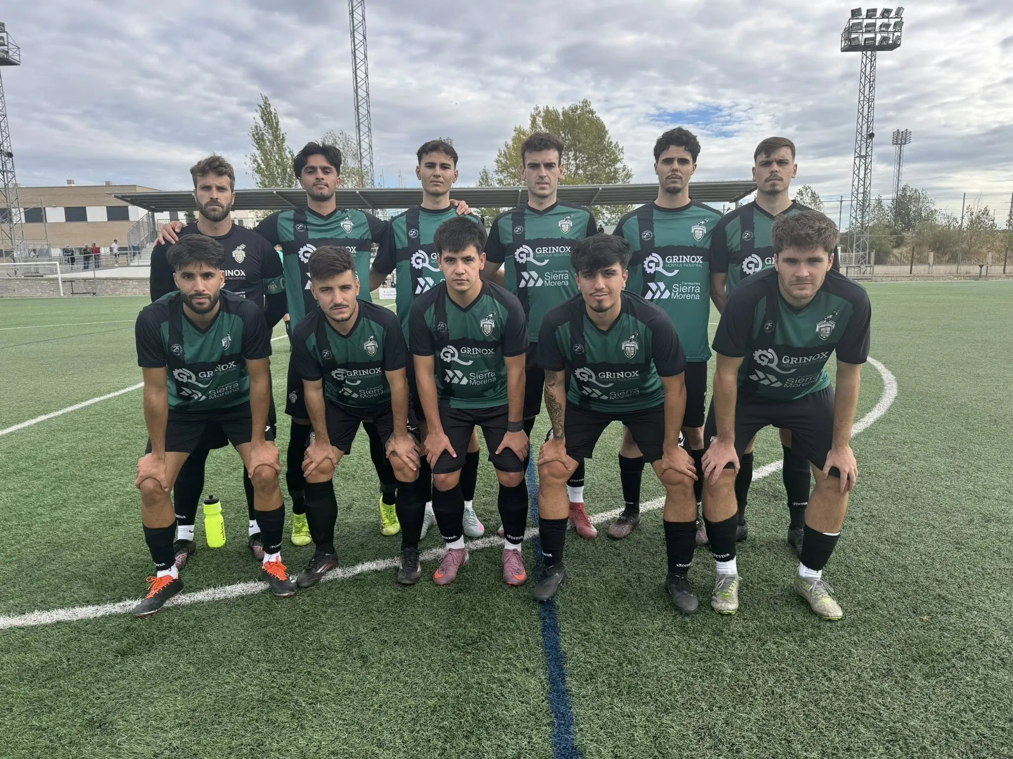 Formación inicial de la AD FB Bujalance en su último partido.
