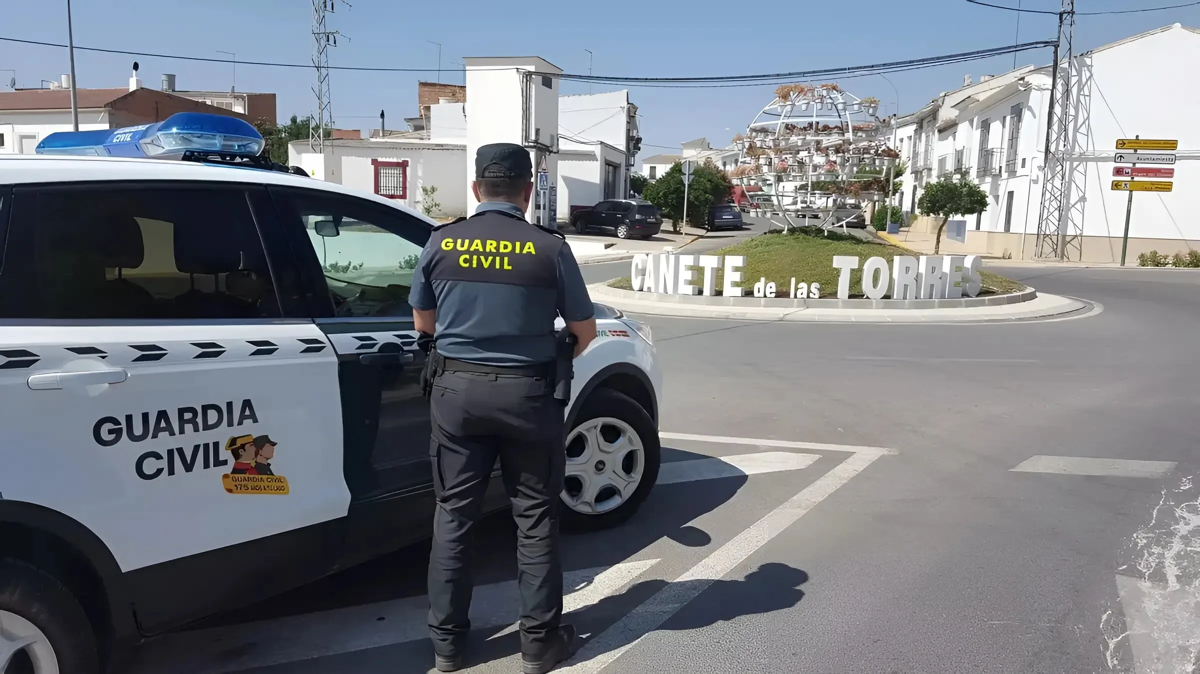 Guardia Civil en Cañete de las Torres. Foto: GC