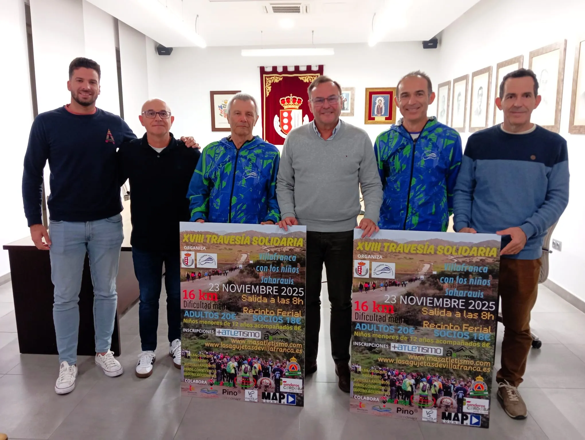 Presentación de la XVIII Travesía Solidaria en favor de los niños saharauis. Foto: Club Agujetas de Villafranca de Córdoba.