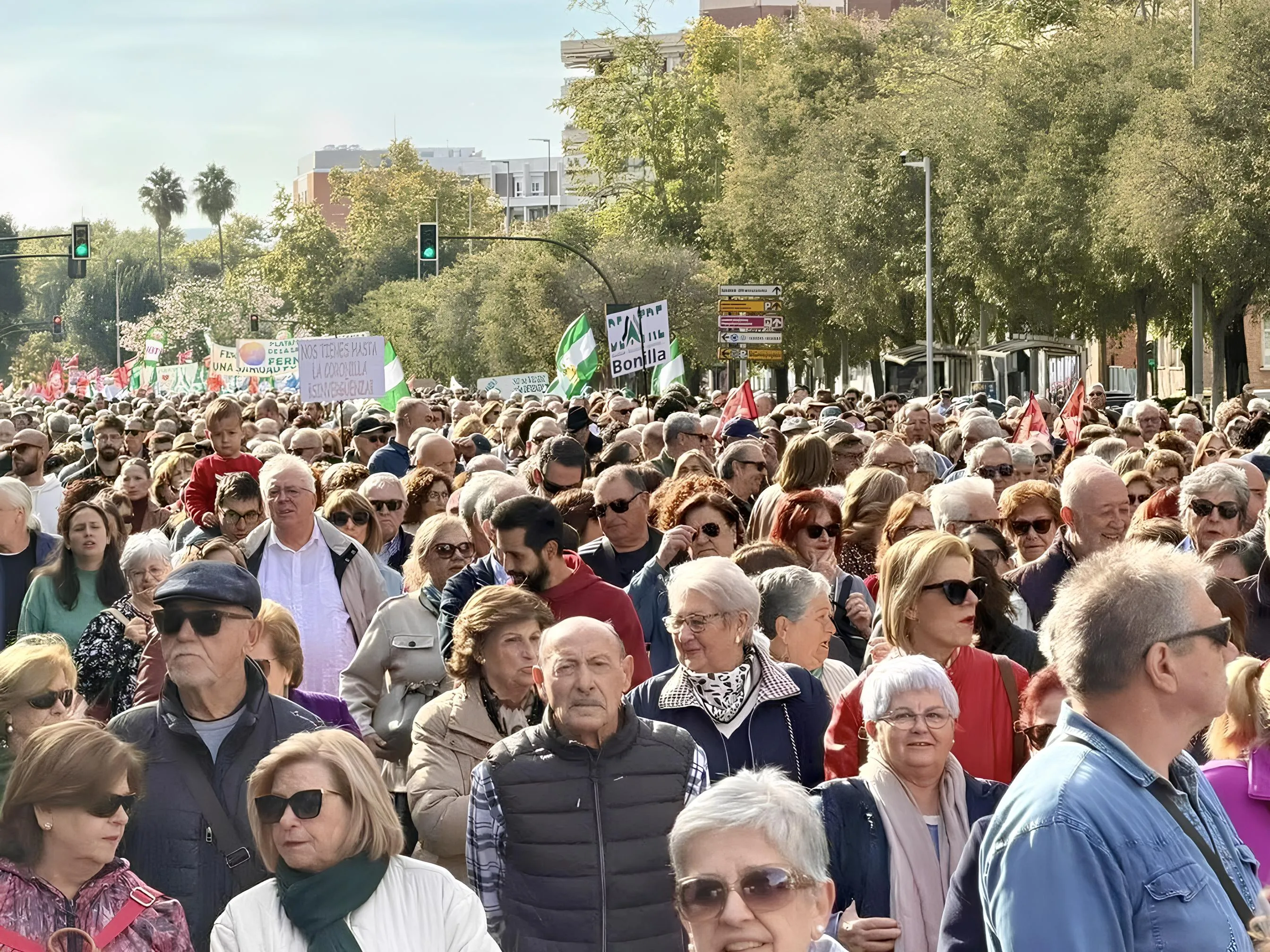 Córdoba se llenó de manifestantes en defensa por la sanidad pública.