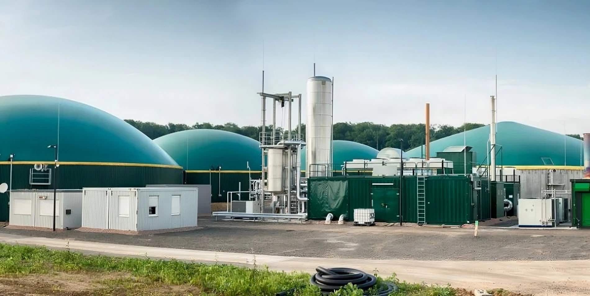 Planta para la producción de biometano como las que se instalarán en la provincia de Córdoba