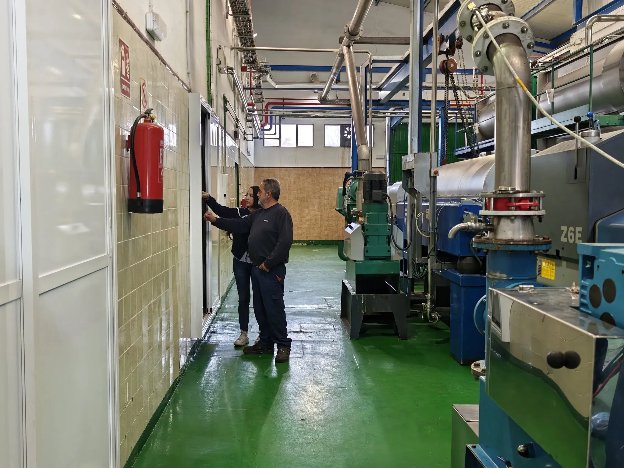 Interior de las instalaciones de la Cooperativa Nuestra Señora del Sol de Adamuz 