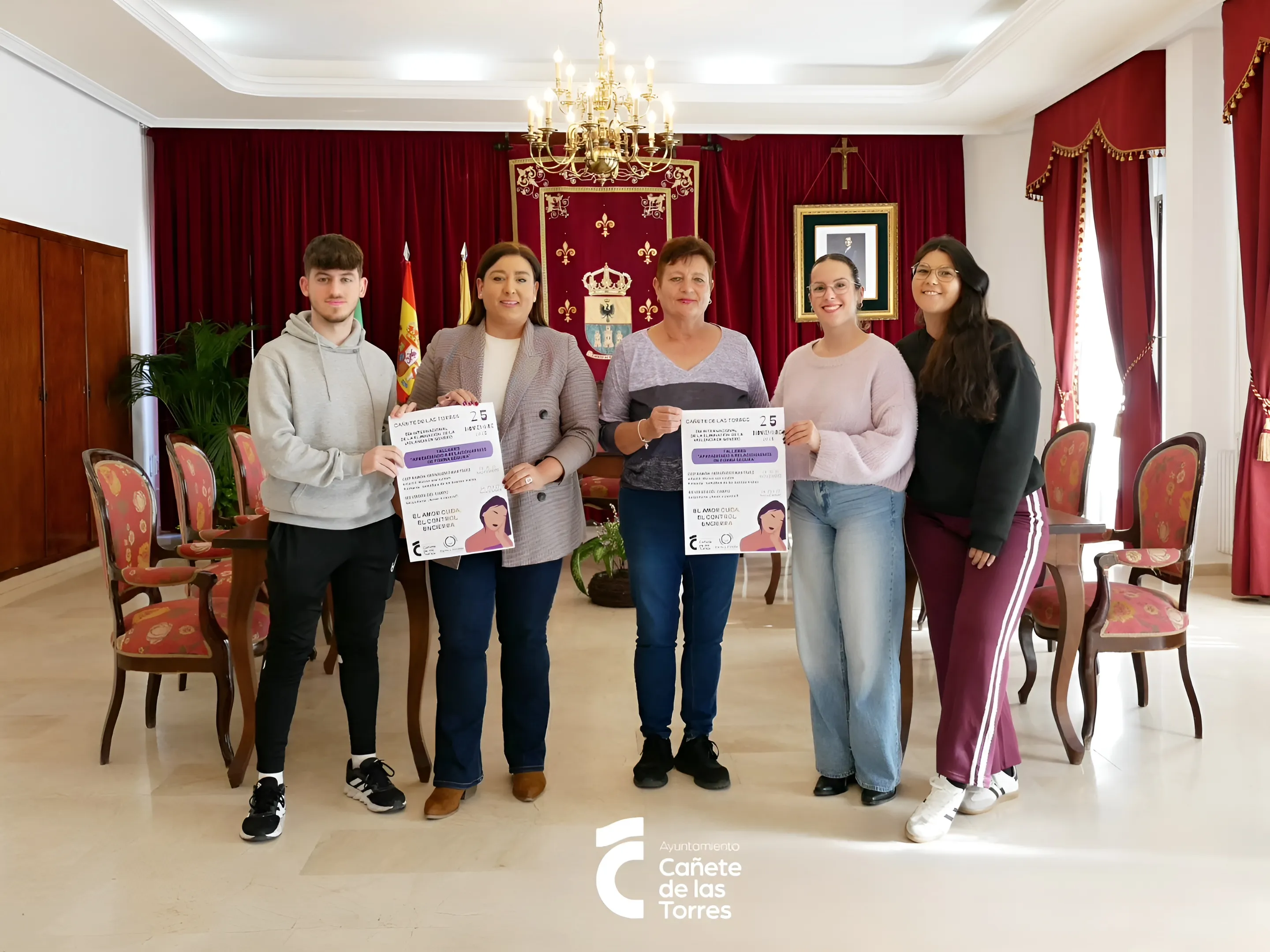 Presentación de las actividades por el 25N en Cañete de las Torres. Foto: Ayuntamiento de Cañete de las Torres