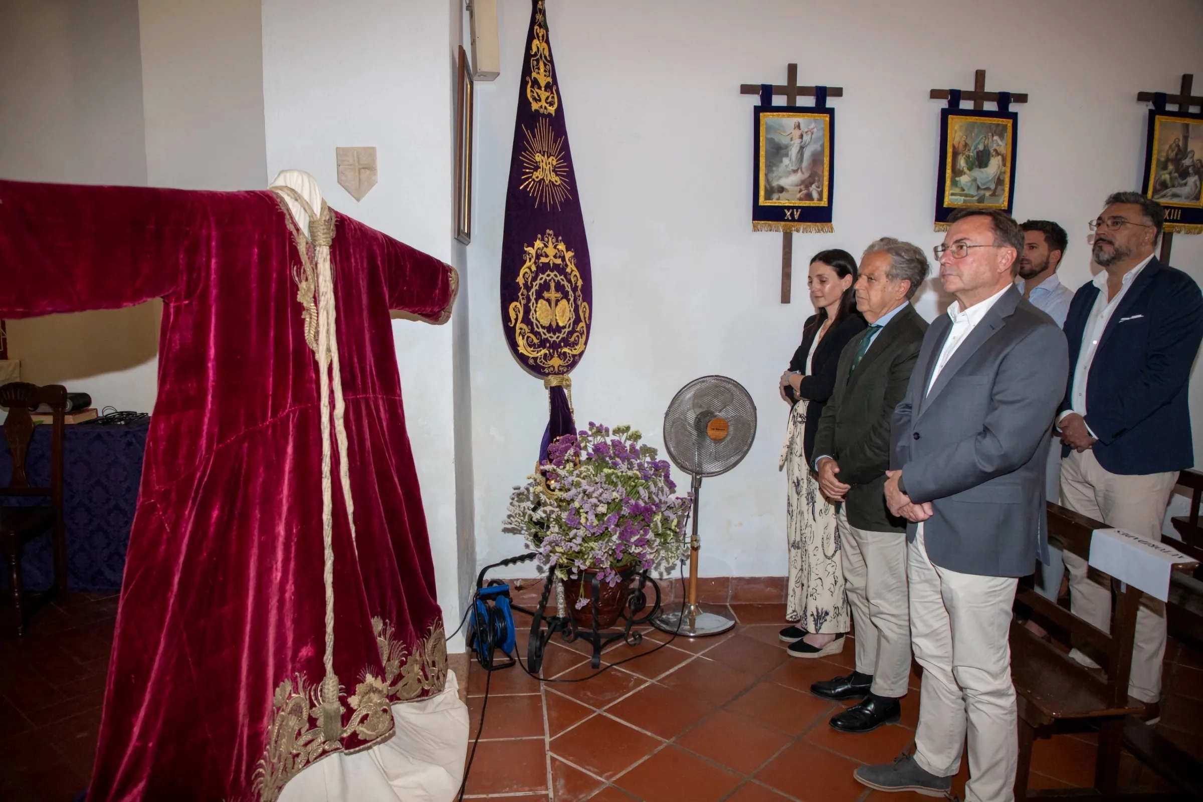 Restaurada la histórica túnica de Jesús Nazareno. Foto: Diputación de Córdoba