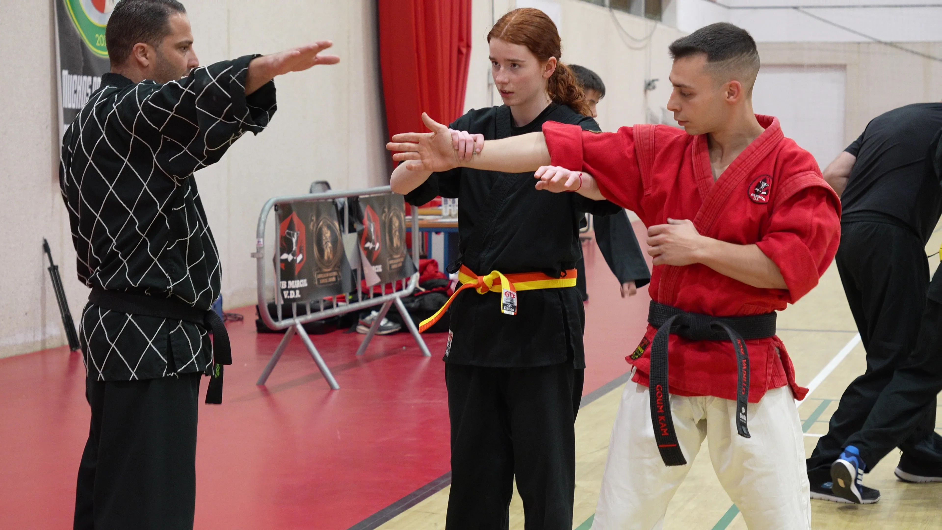 Exhibición de artes marciales de la Escuela de Villa del Río en Lopera