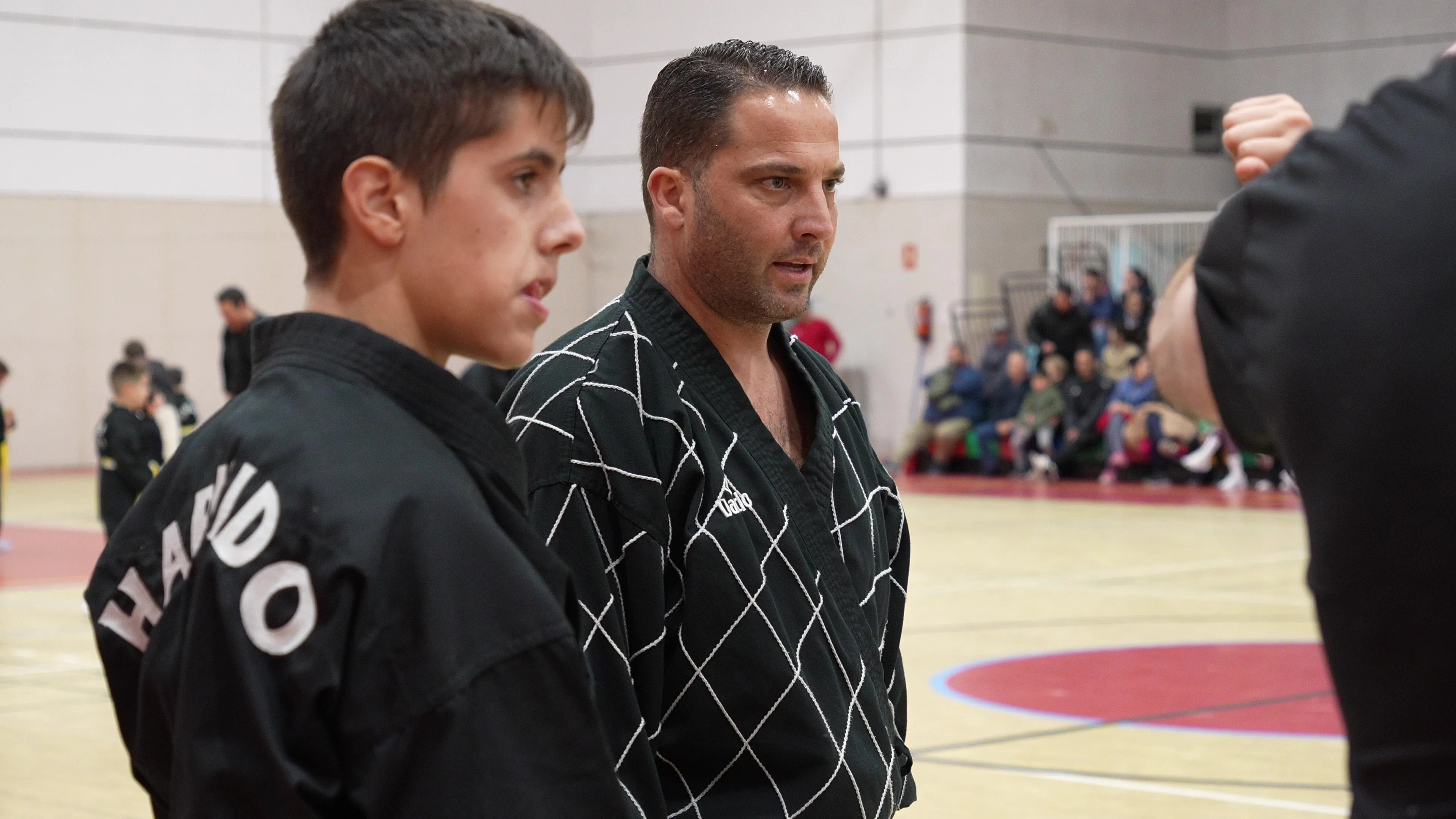 Exhibición de artes marciales de la Escuela de Villa del Río en Lopera