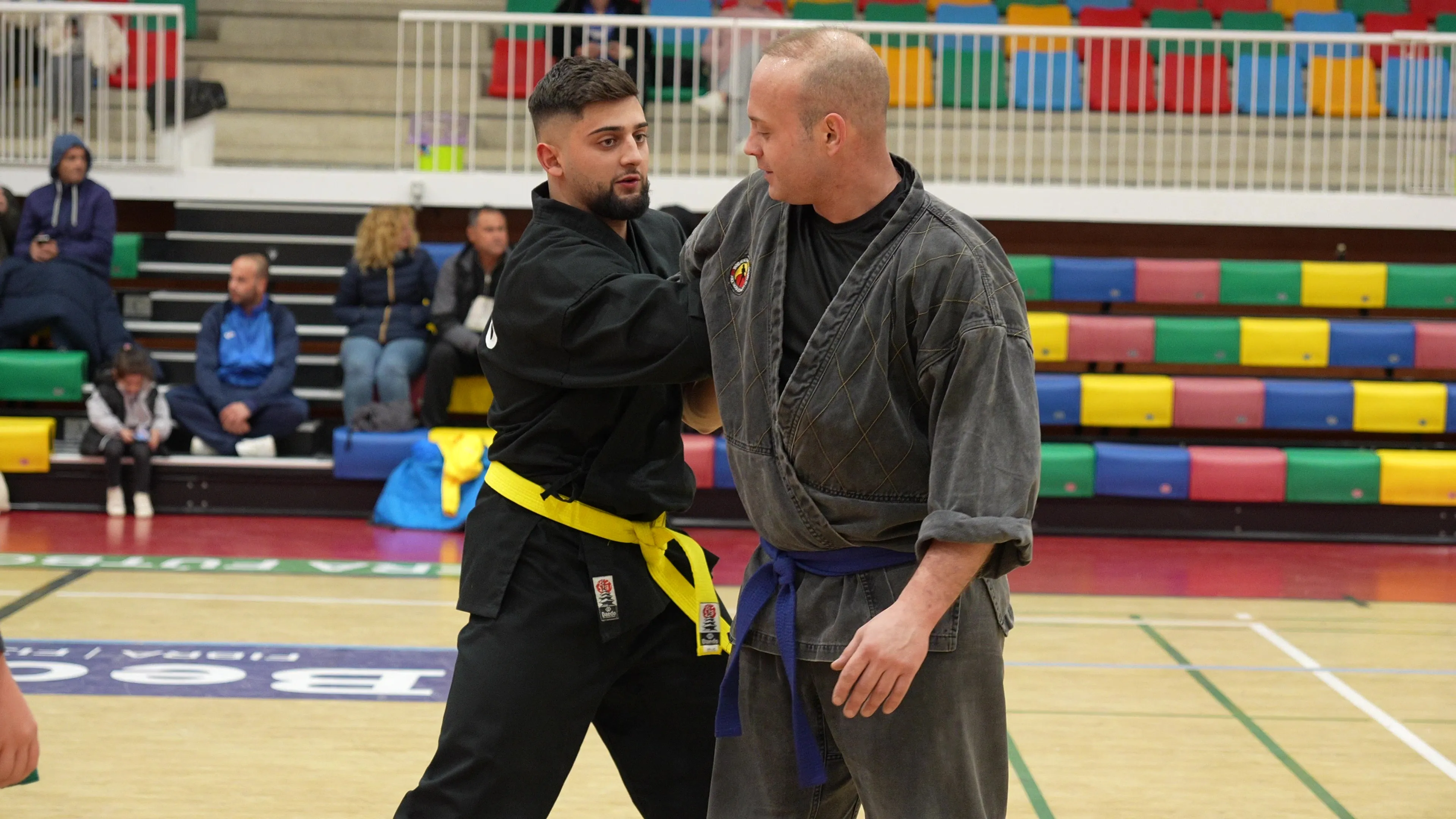 Exhibición de artes marciales de la Escuela de Villa del Río en Lopera