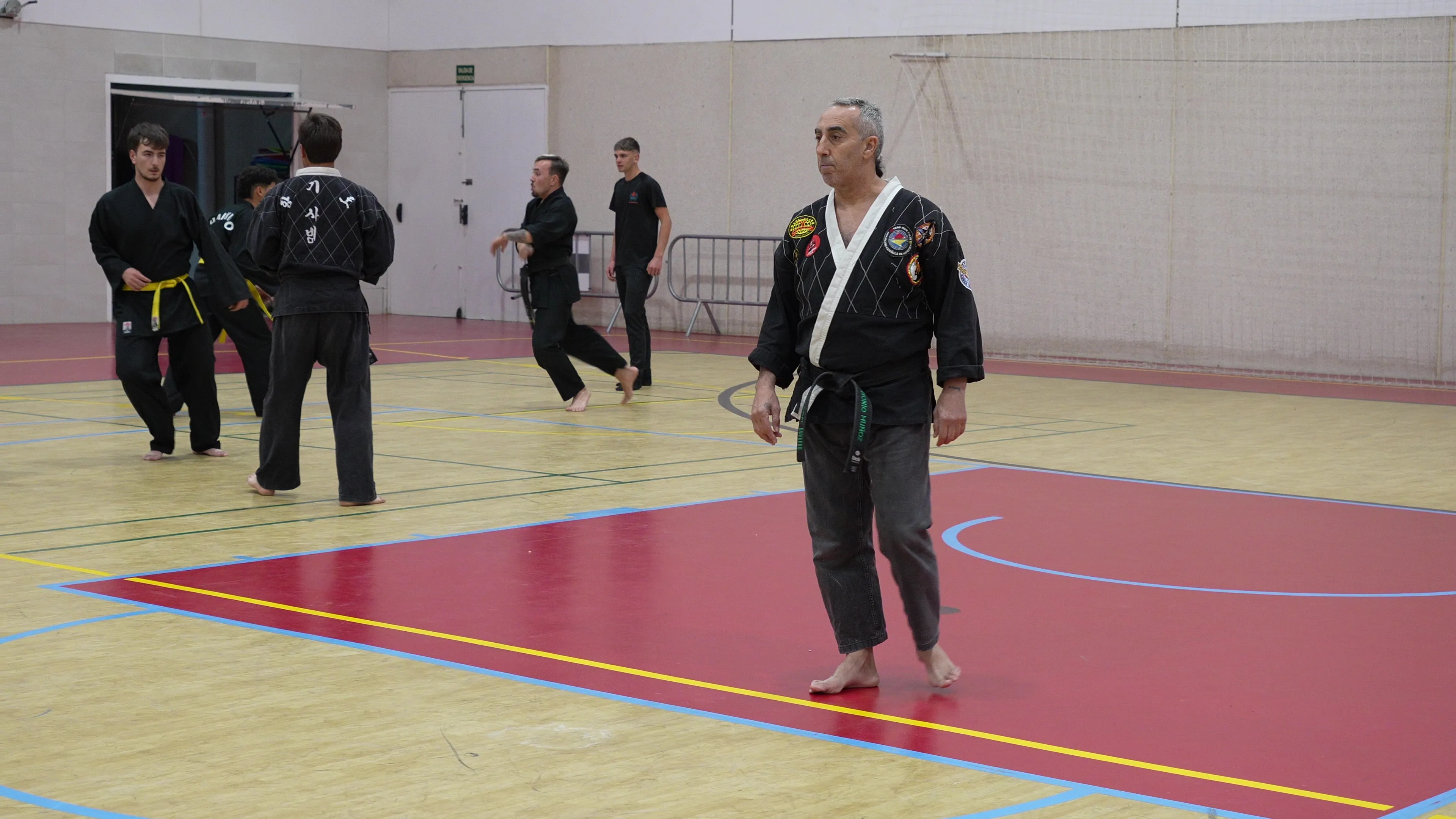 Exhibición de artes marciales de la Escuela de Villa del Río en Lopera