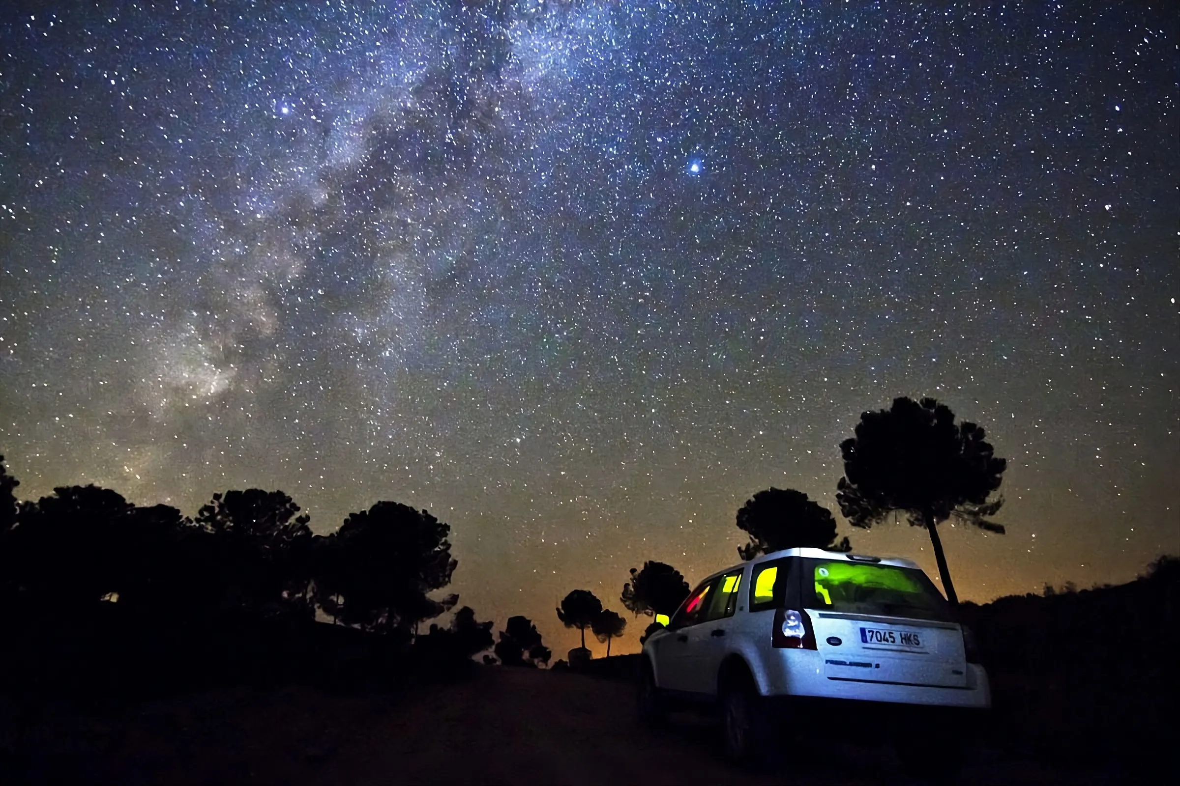 Cielo nocturno en Sierra Morena, candidata a Reserva del Cielo Oscuro Internacional. Foto: Junta de Andalucía
