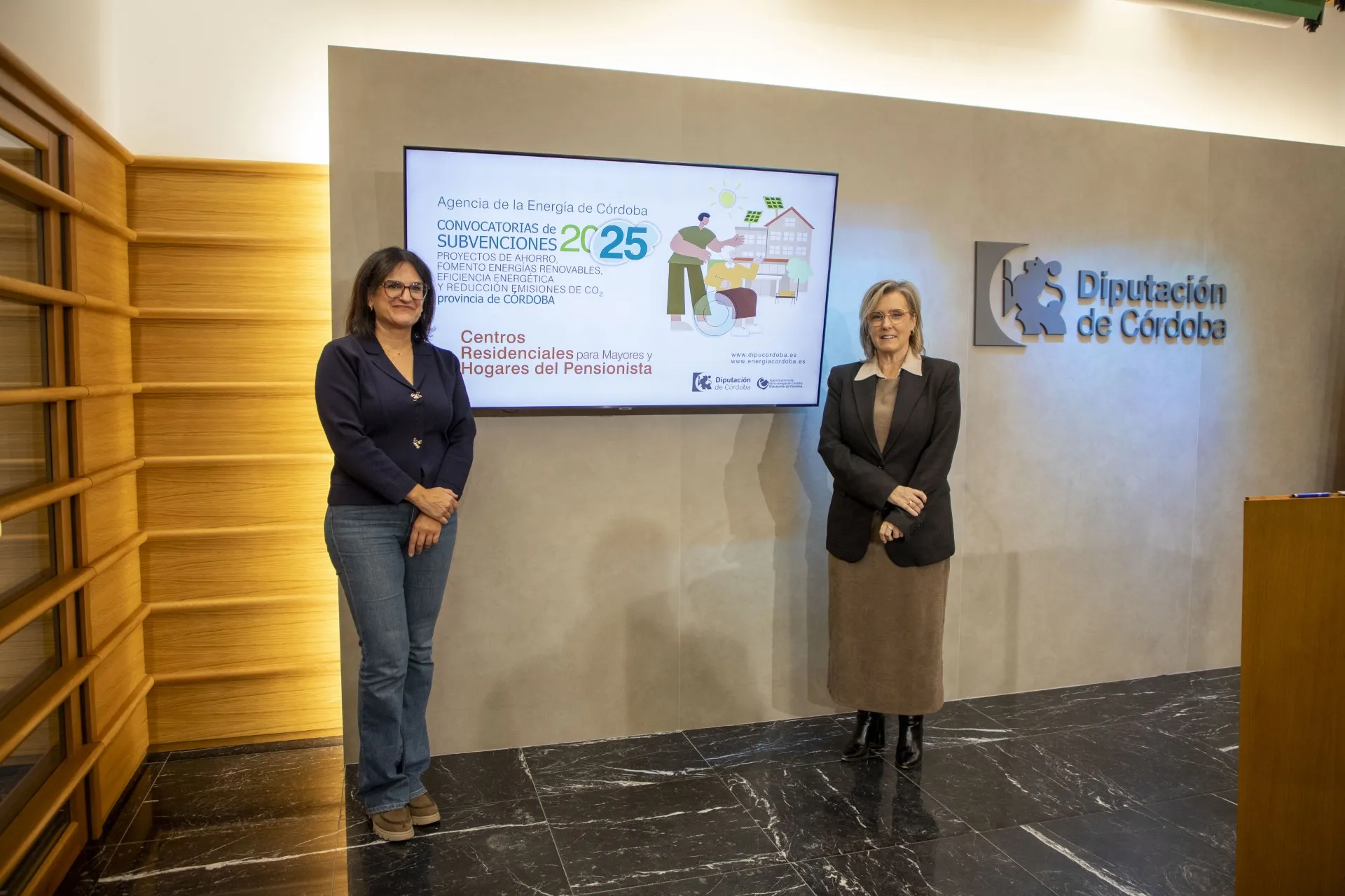 Resolución de la convocatoria de subvenciones para proyectos de eficiencia energética en residencias de la tercera edad. Foto: Diputación de Córdoba