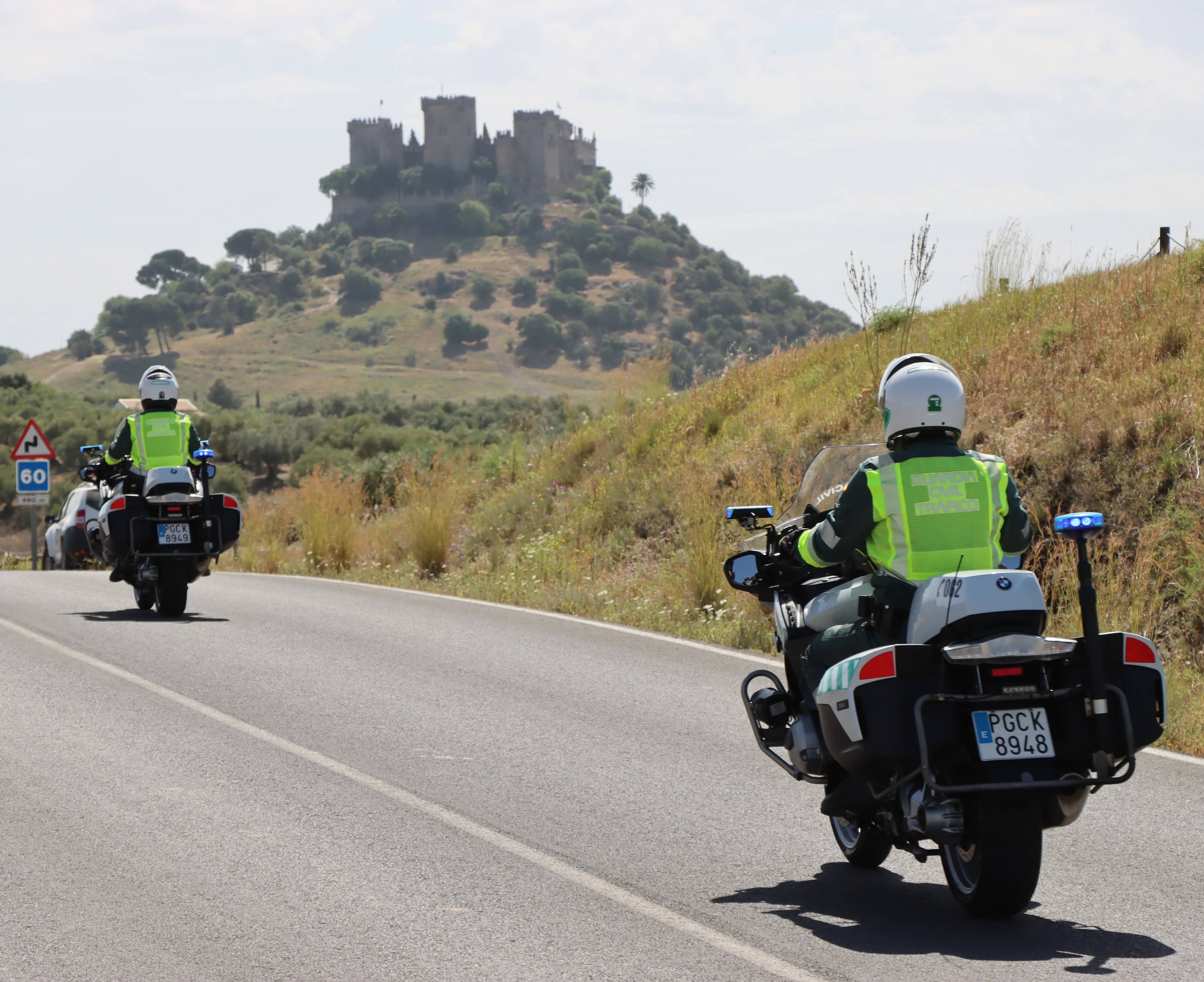 Agentes de la Guardia Civil en moto. Foto: GC
