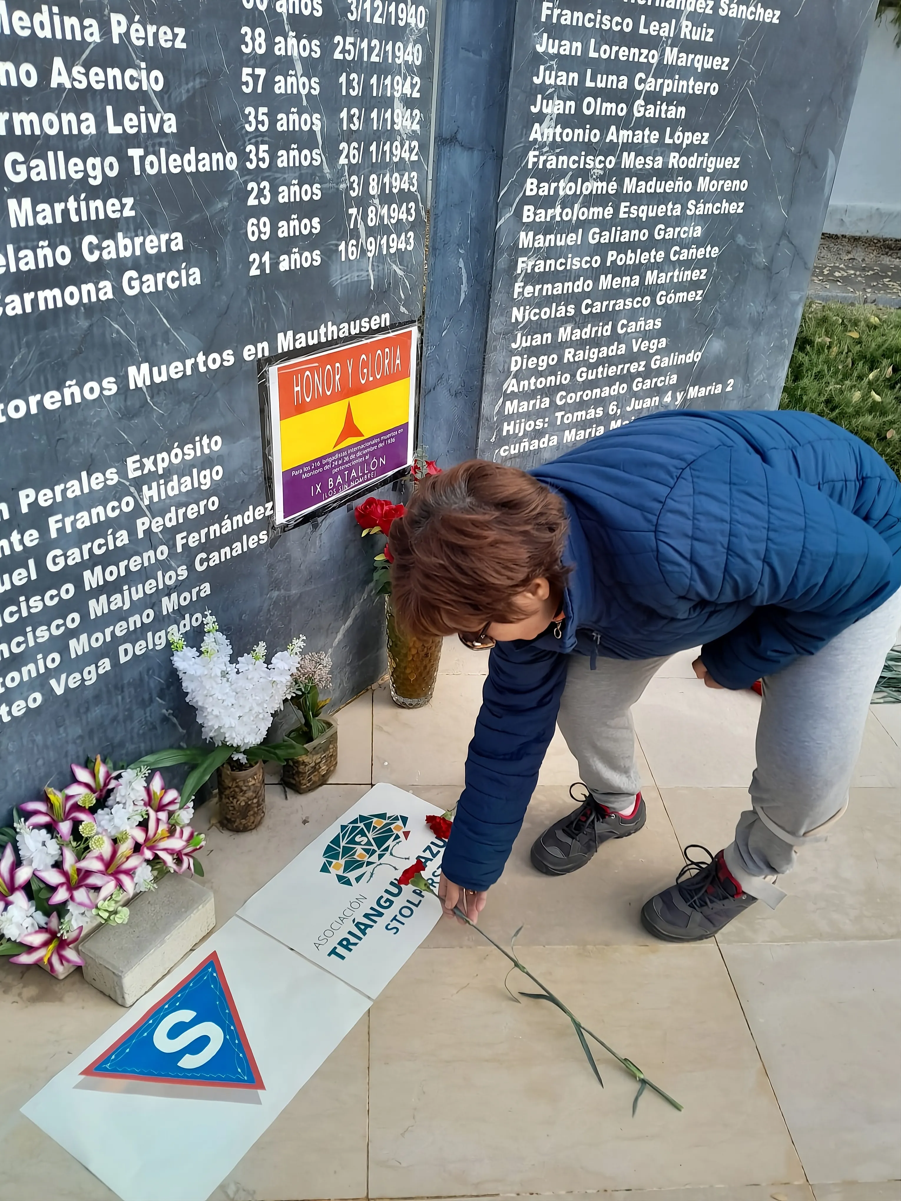 Homenaje en Montoro a los ciudadanos que fueron victimas de los campos de concentración nazi