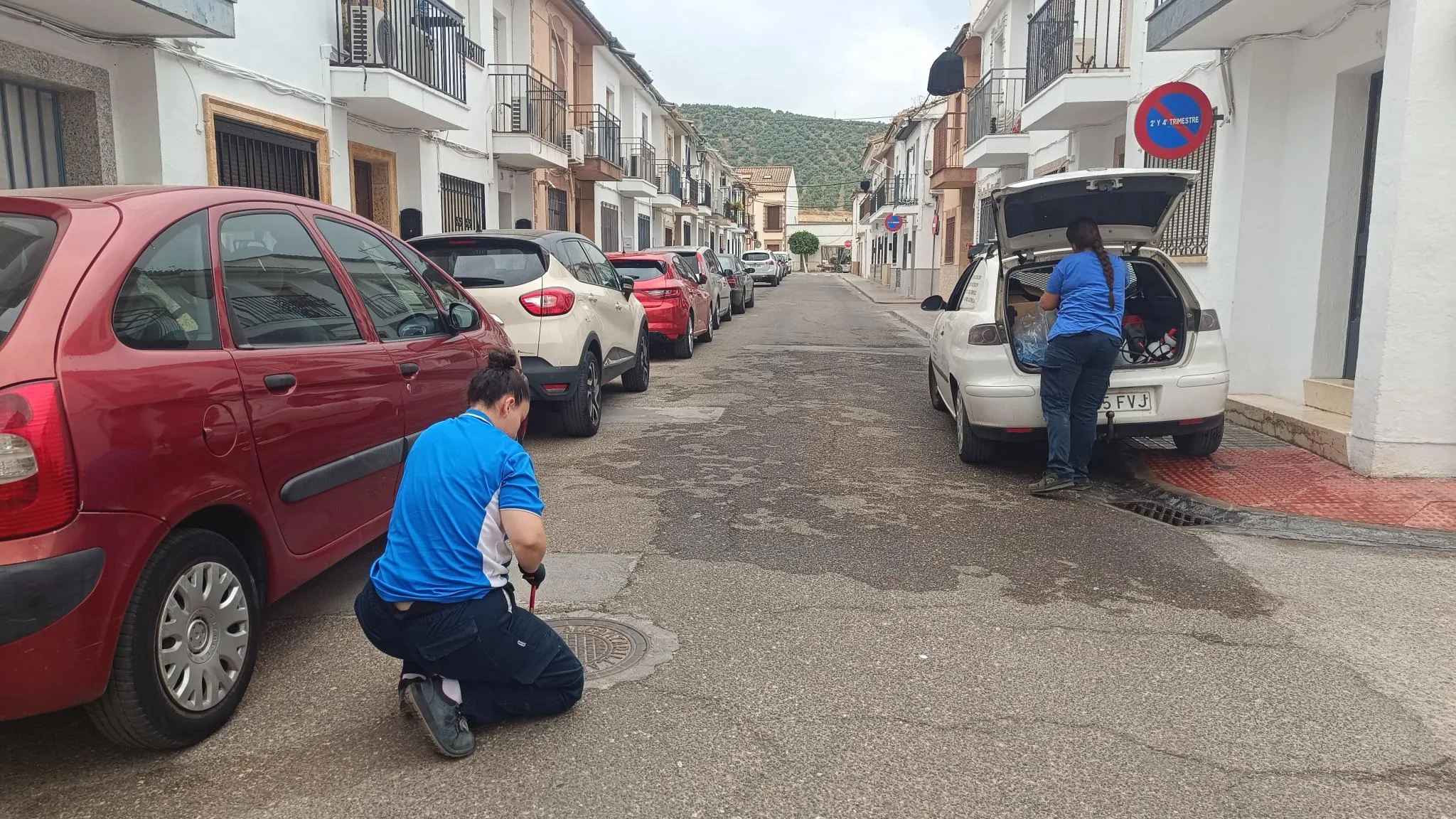 Trabajos de control de plagas. Foto: Ayuntamiento de Villa del Río