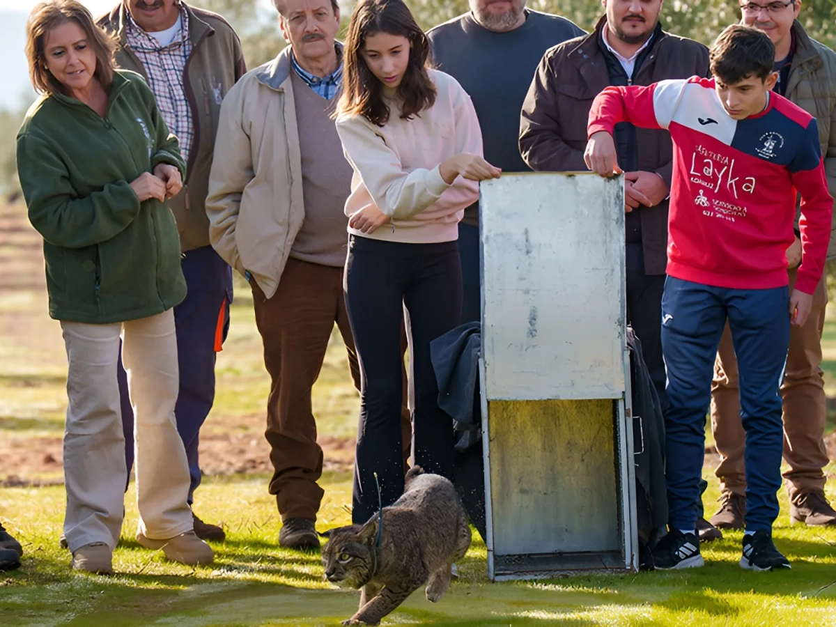 Suelta de 'Kai' en Adamuz. Foto: Junta de Andalucía Suelta de 'Kai' en Adamuz. Foto: Junta de Andalucía